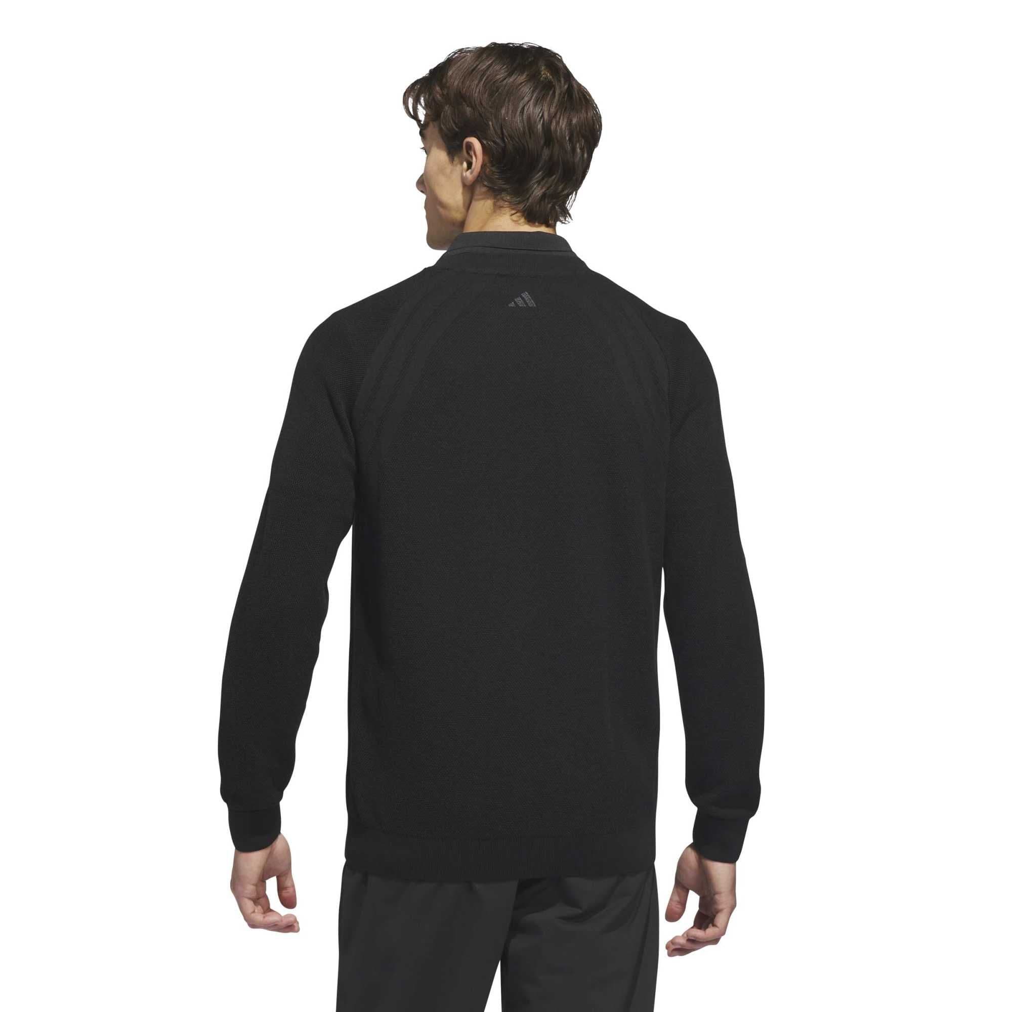 adidas adidas Tour Knıt Crew Erkek Sweatshirt Siyah - 2