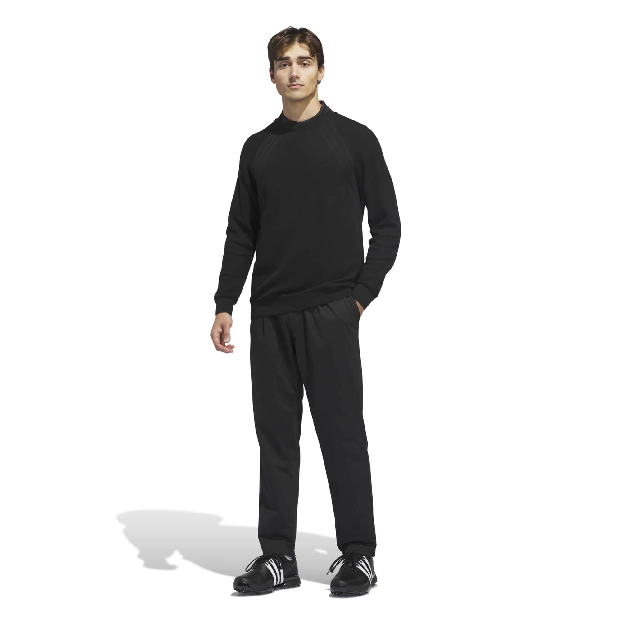 adidas adidas Tour Knıt Crew Erkek Sweatshirt Siyah - 6