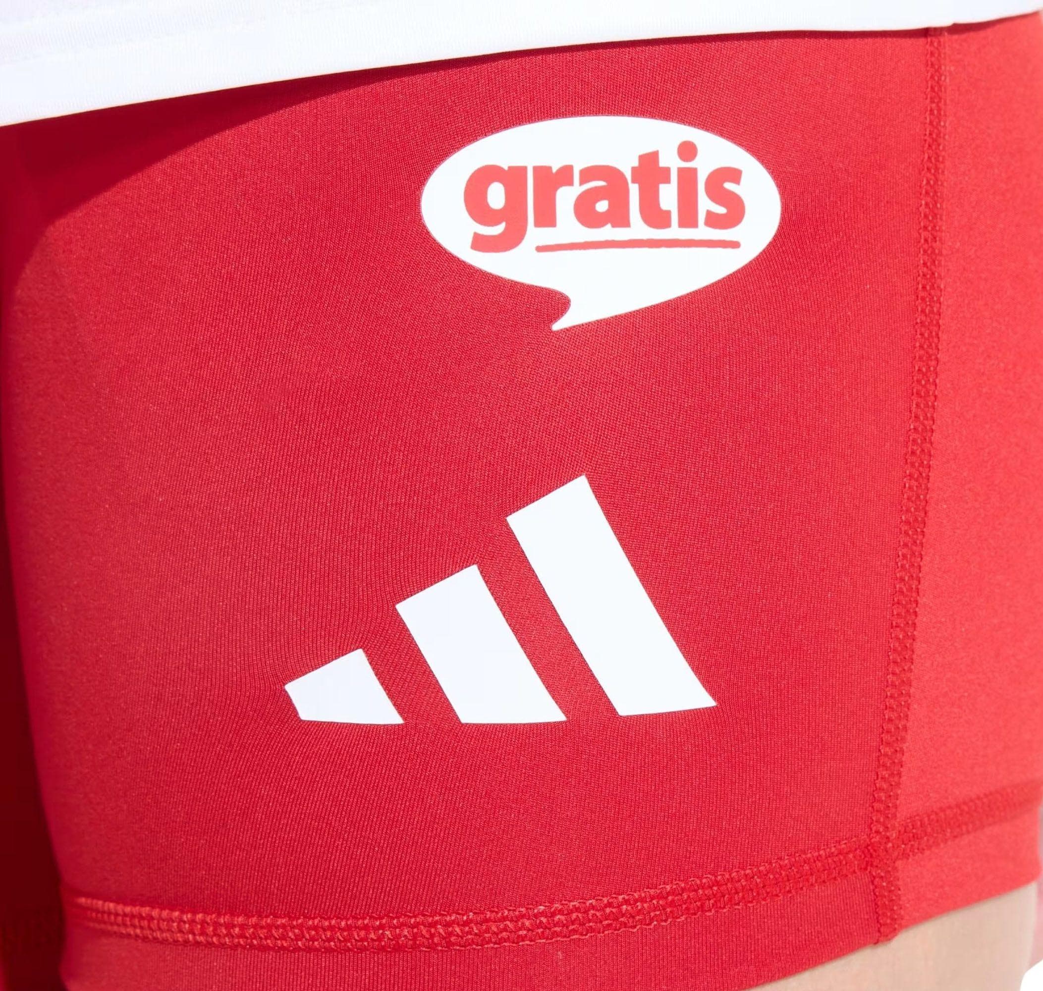 adidas adidas Türkiye Voleybol Milli Takımı Kadın Voleybol Taytı Kadın Forması Kırmızı - 6