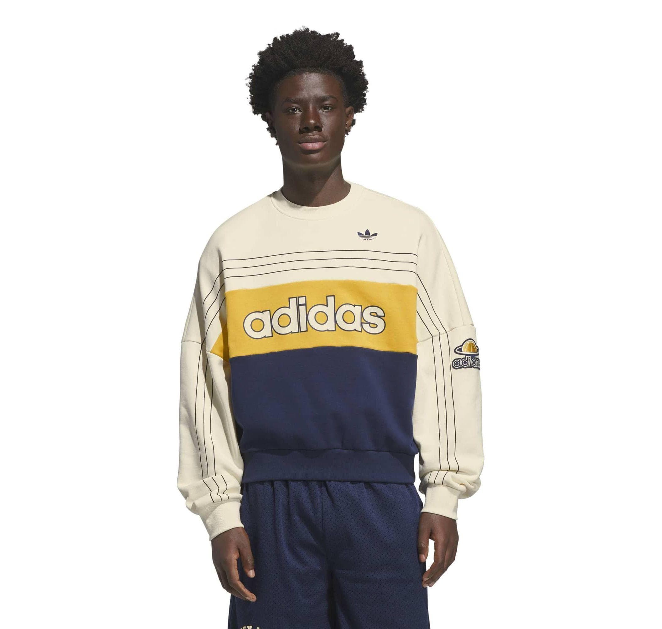adidas adidas Varsıty Crew Erkek Sweatshirt Krem