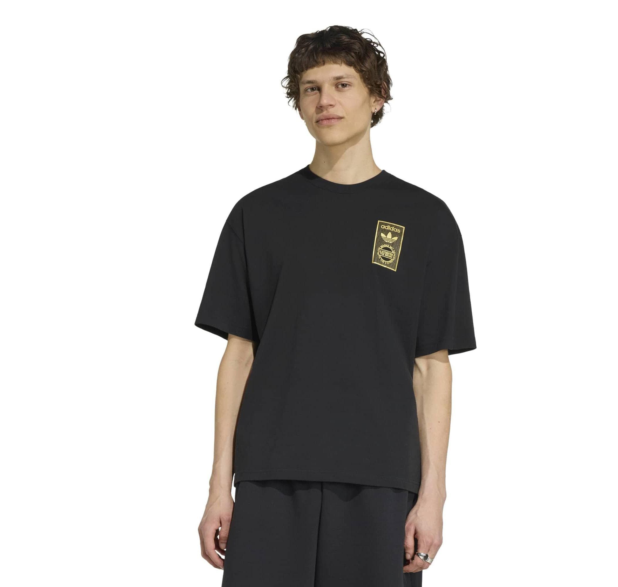 adidas adidas Varsıty Gold Tl Erkek T-Shirt Siyah