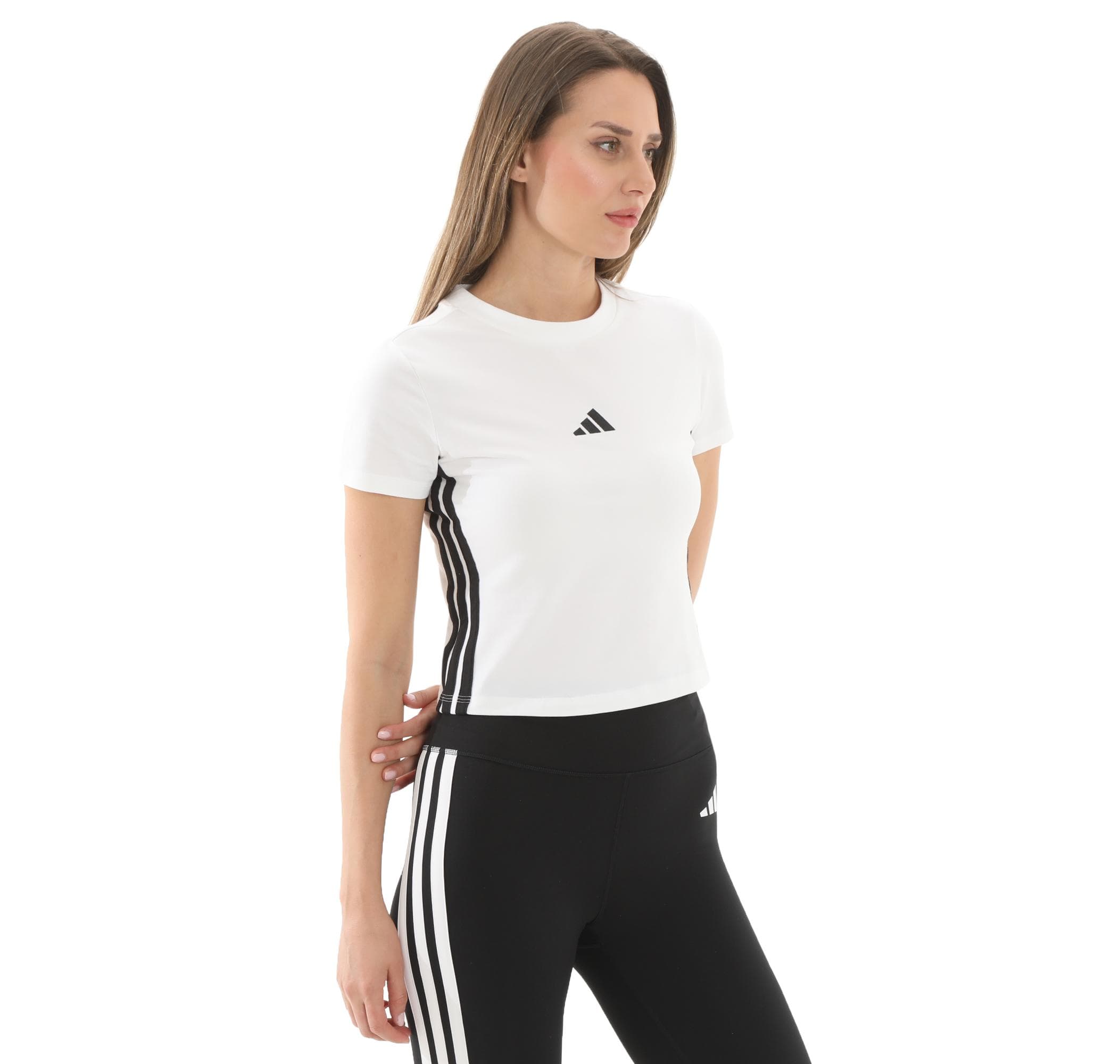 adidas adidas W 3S Sj Baby T Kadın T-Shirt Beyaz - 3