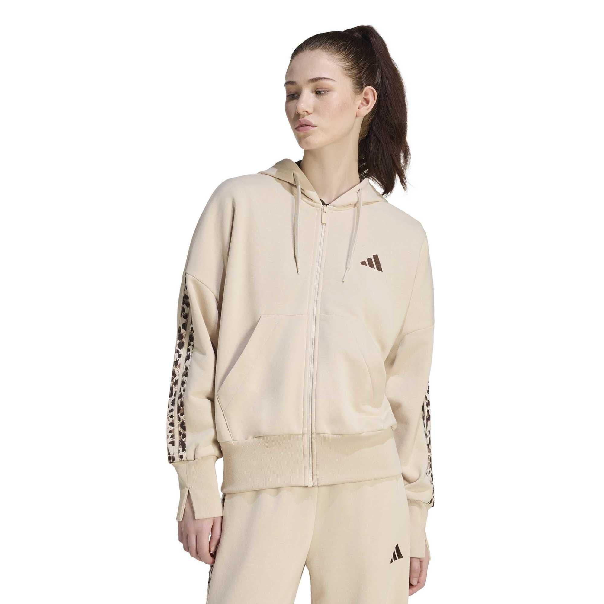 adidas adidas W Aop 3S Ft Fz Kadın Ceket Bej