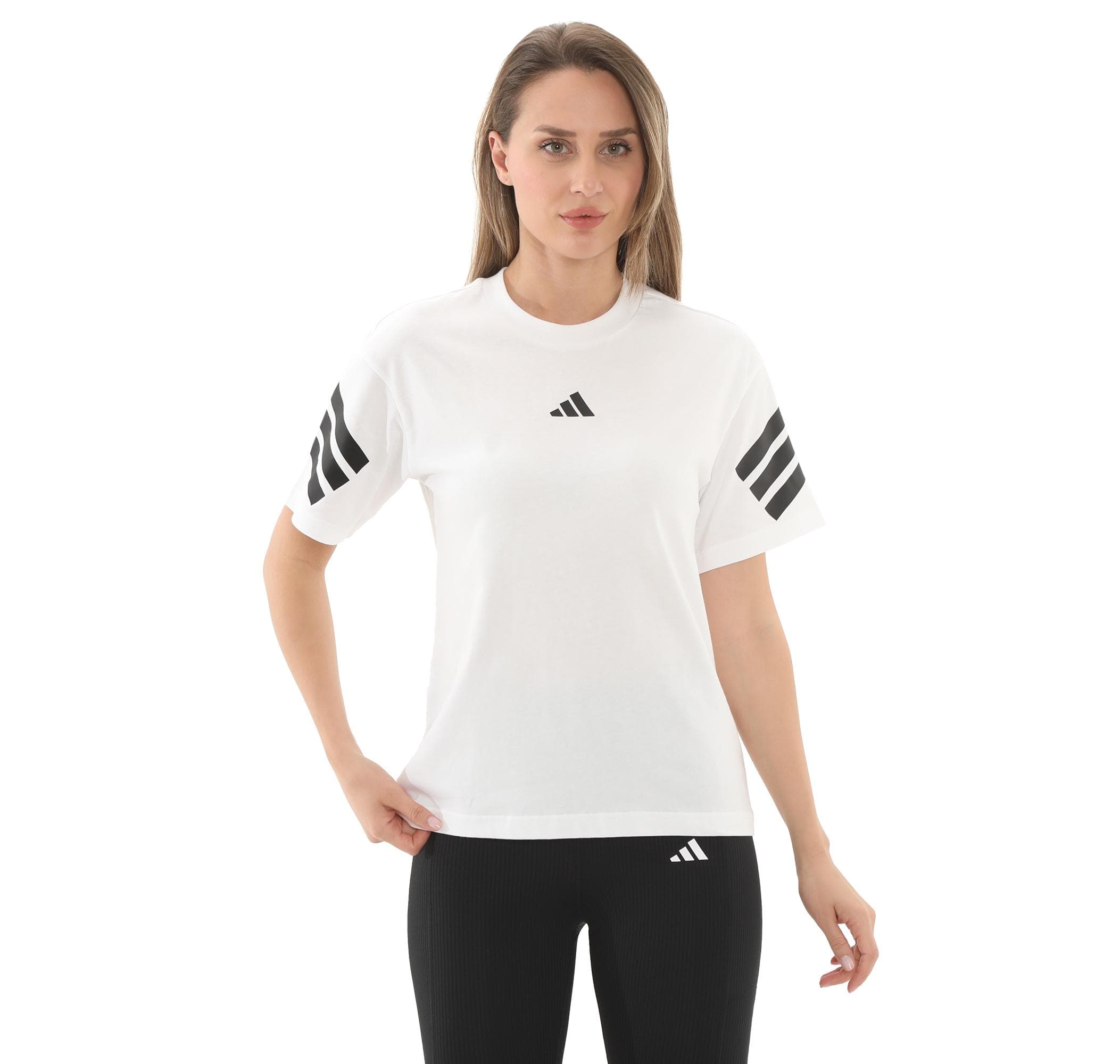adidas adidas W Fı 3S Tee Kadın T-Shirt Beyaz