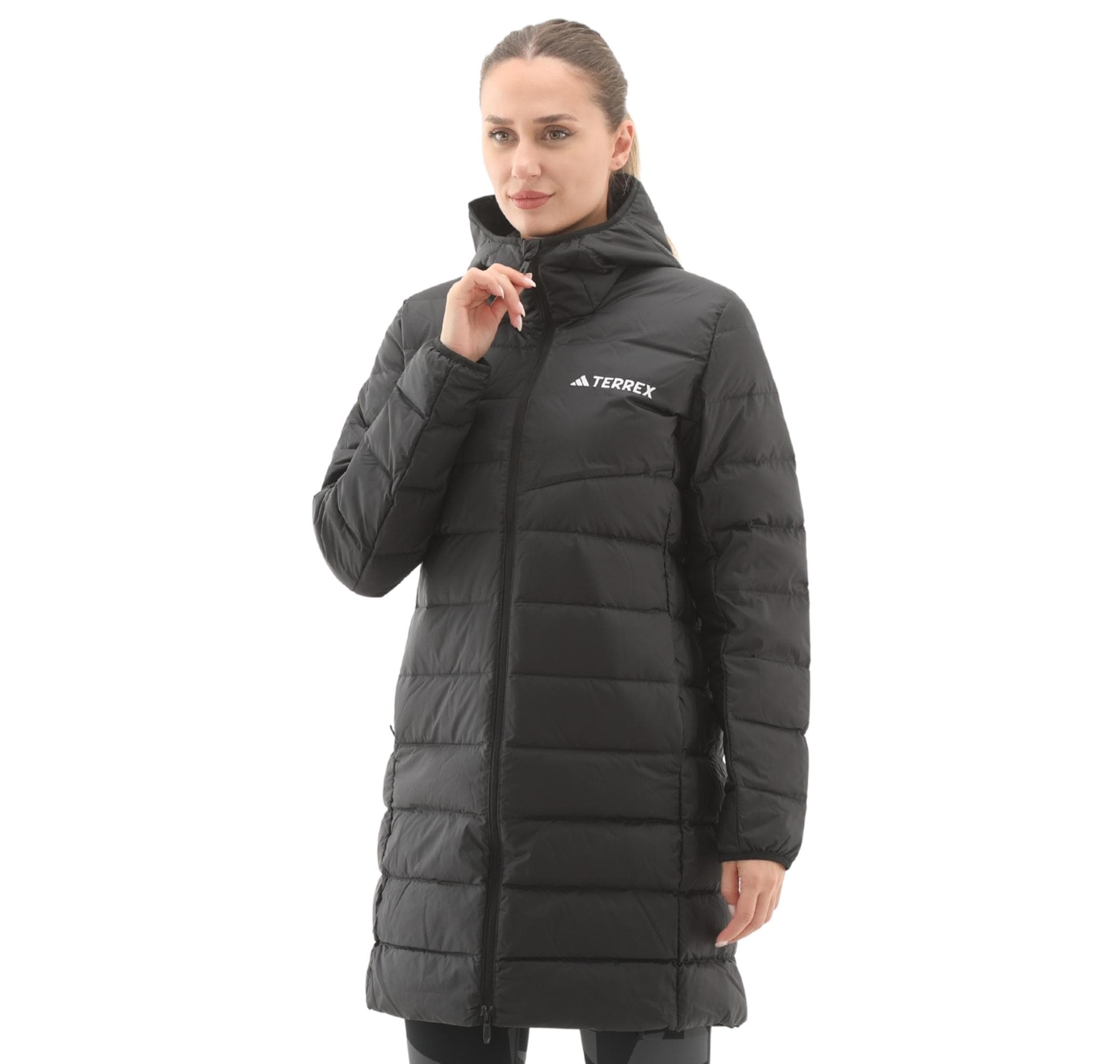 adidas adidas Terrex Multi Light Down Parka Kadın Mont Siyah - 3