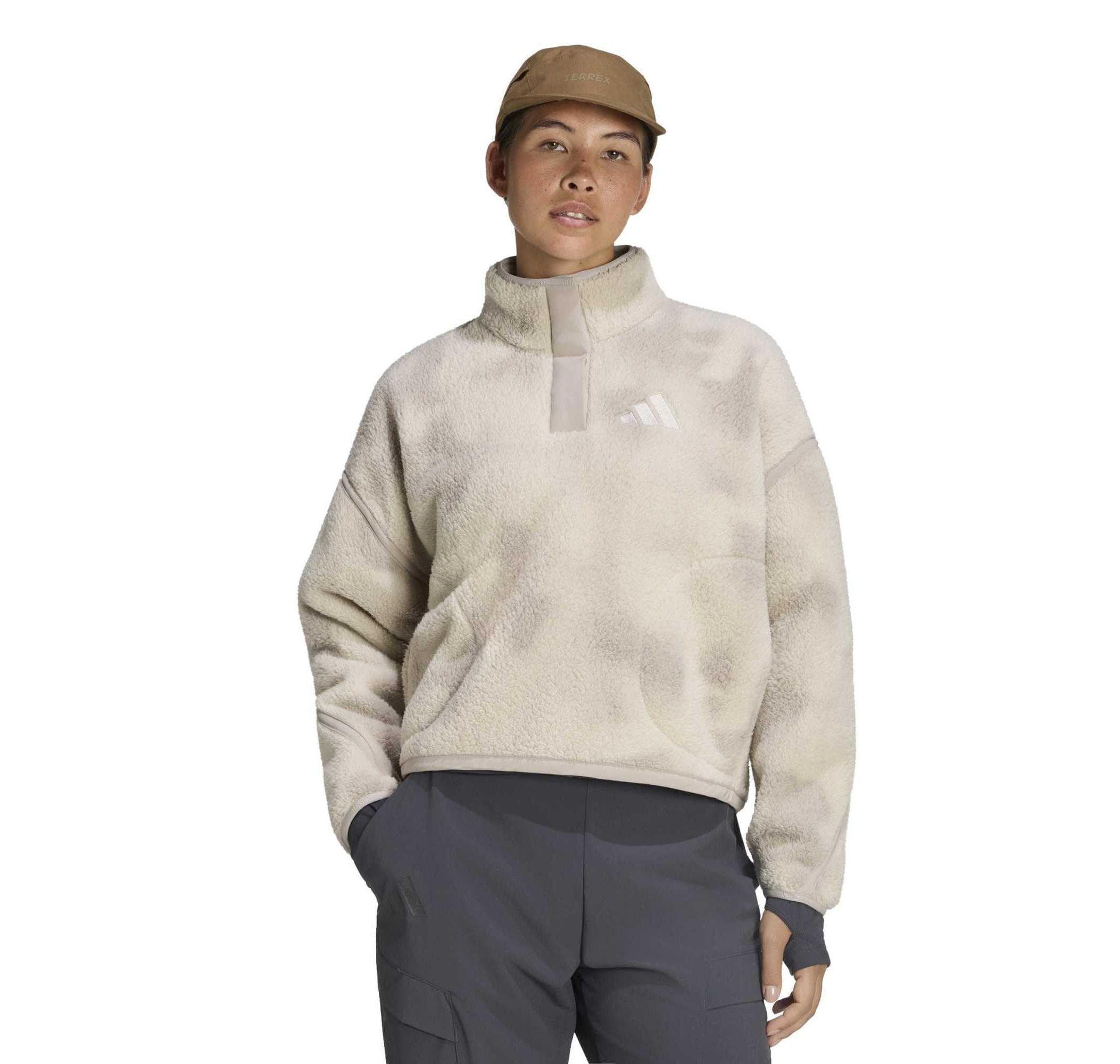 adidas adidas W Mt Ess Hp Aop Kadın Sweatshirt Bej
