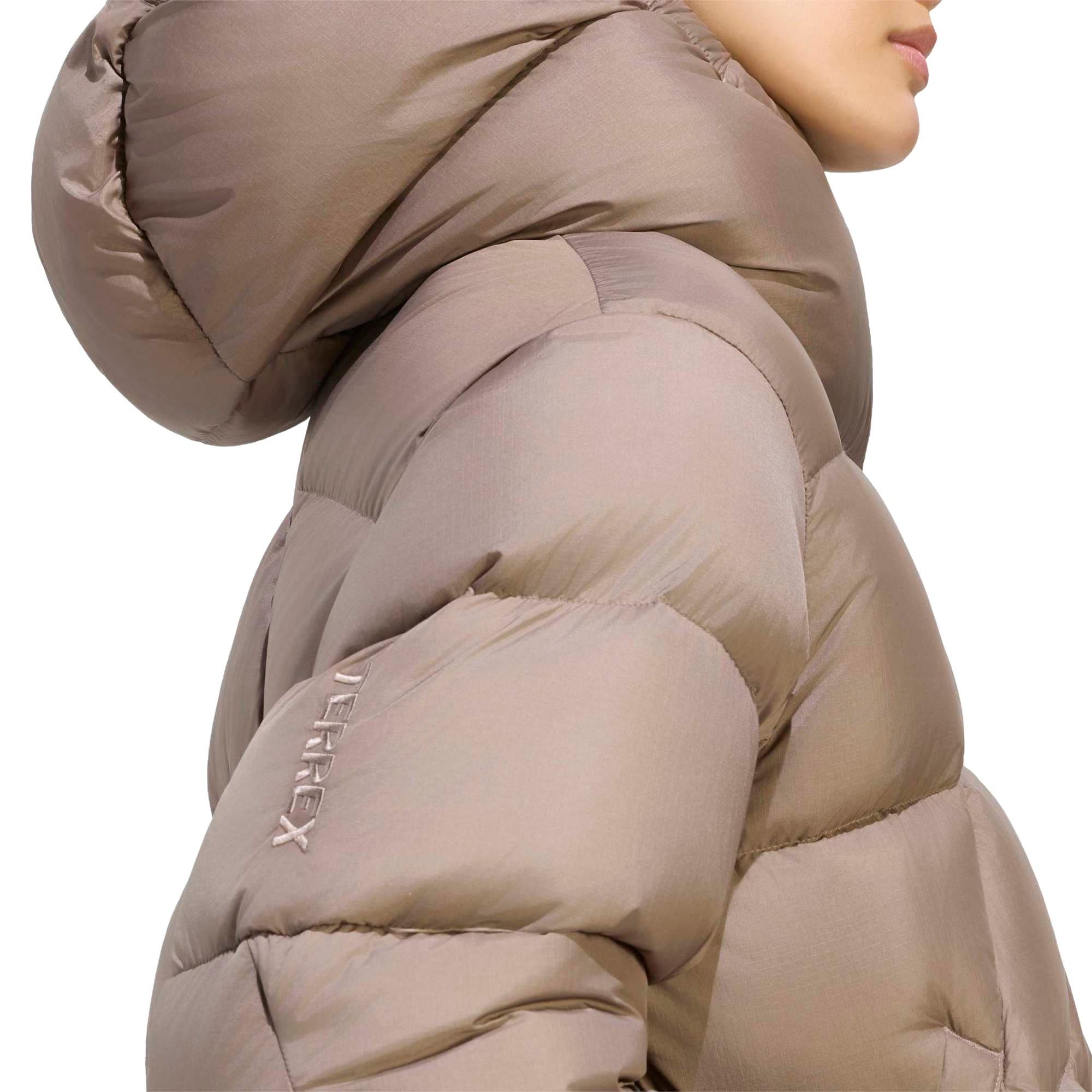 adidas adidas W Xpl Puffer J Kadın Mont Sütlü Kahve - 5