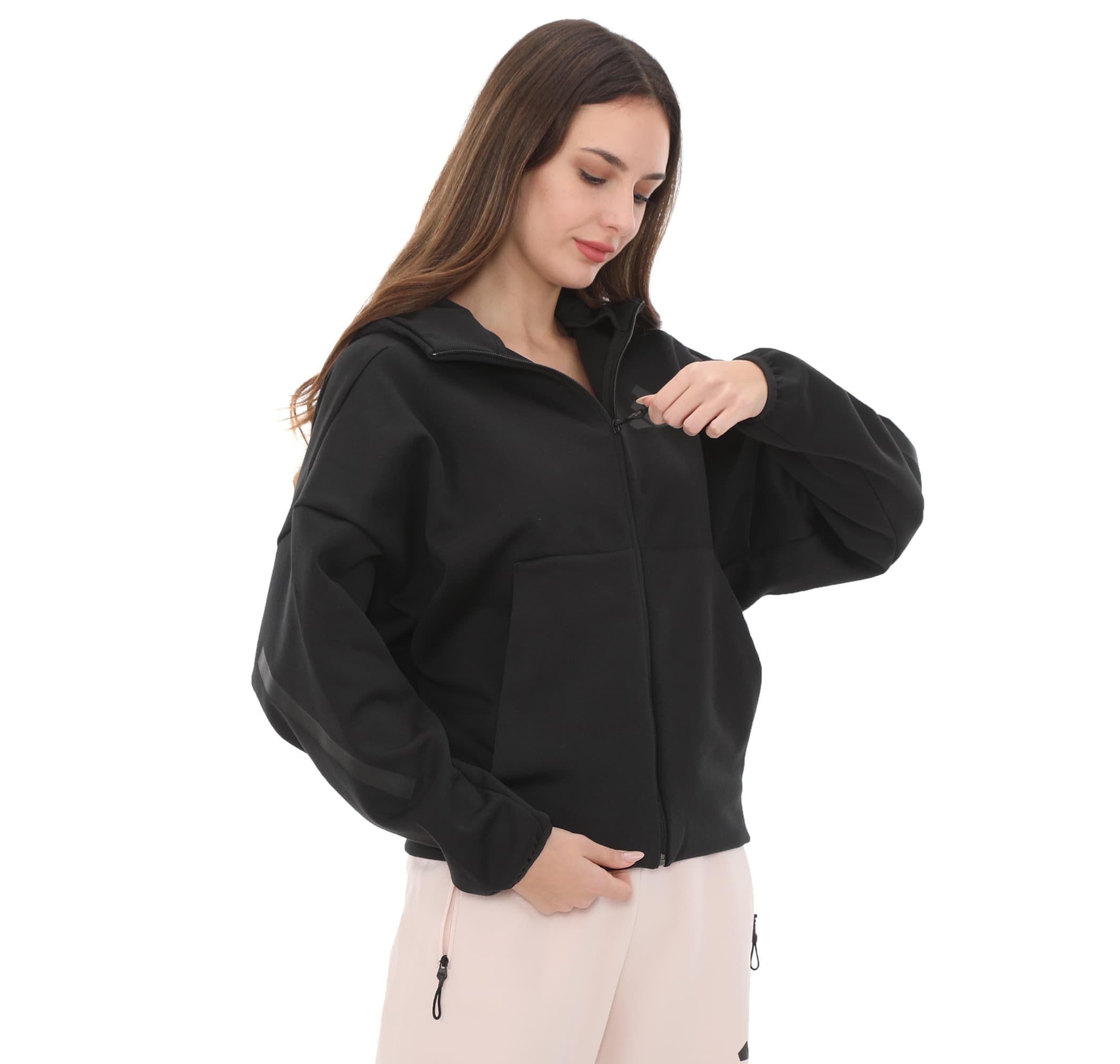 adidas adidas W Z.n.e. Fz Kadın Ceket Siyah - 2