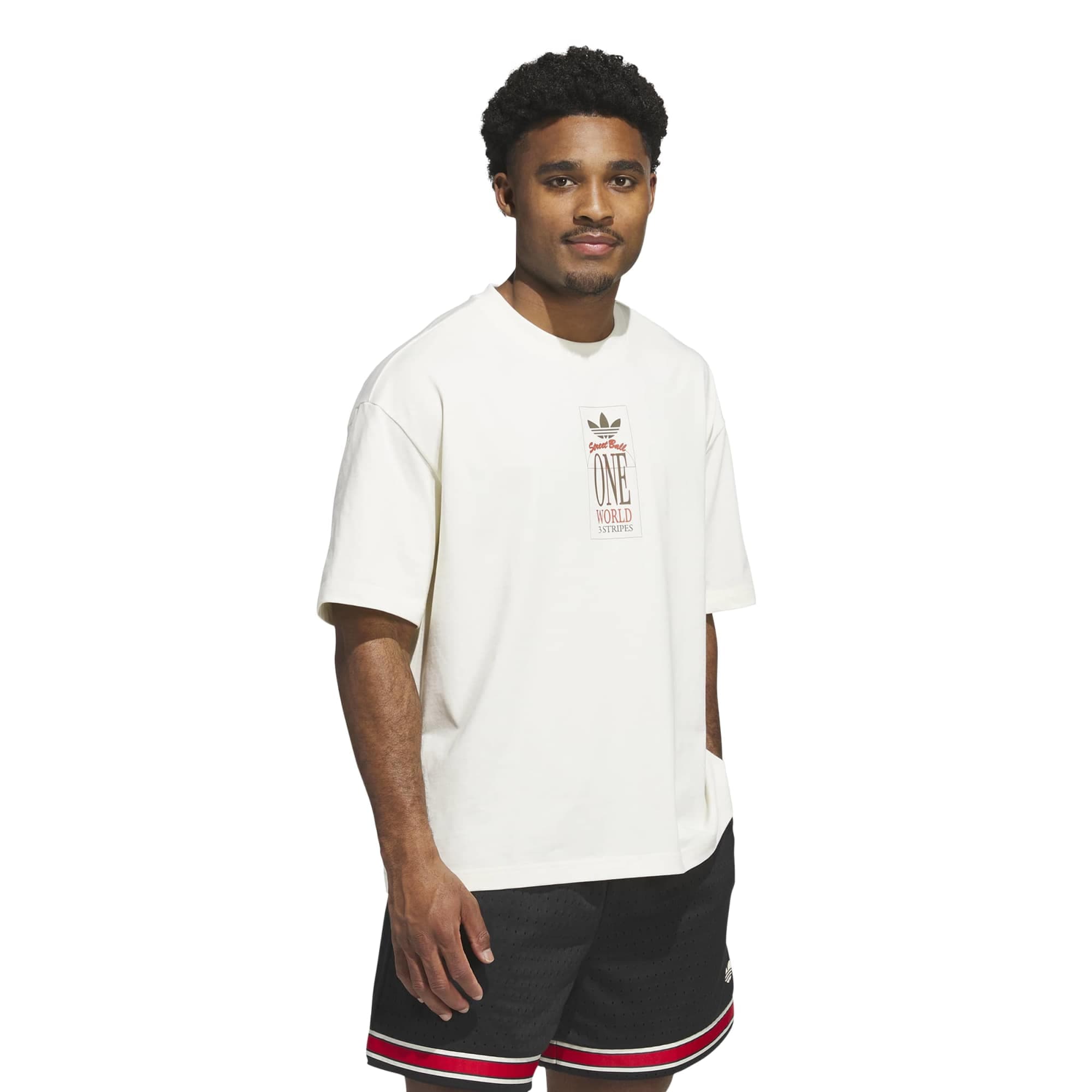 adidas adidas Wt Gfx Tee Erkek T-Shirt Krem