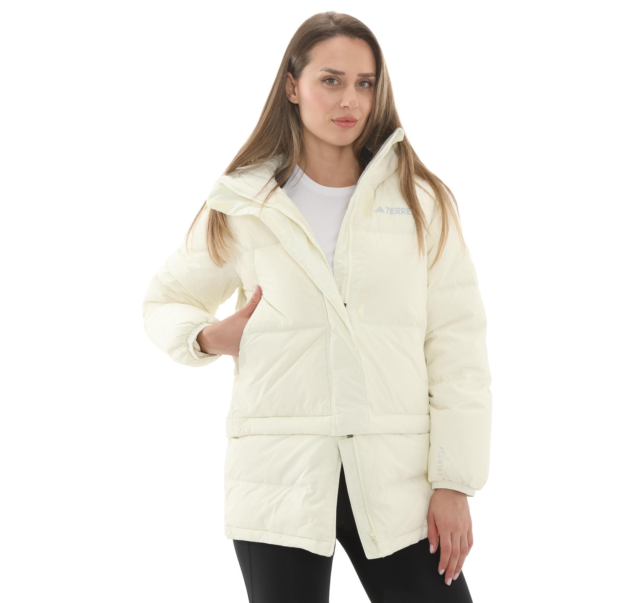 adidas adidas Terrex Xpl W Goose Jkt Kadın Mont Krem - 2