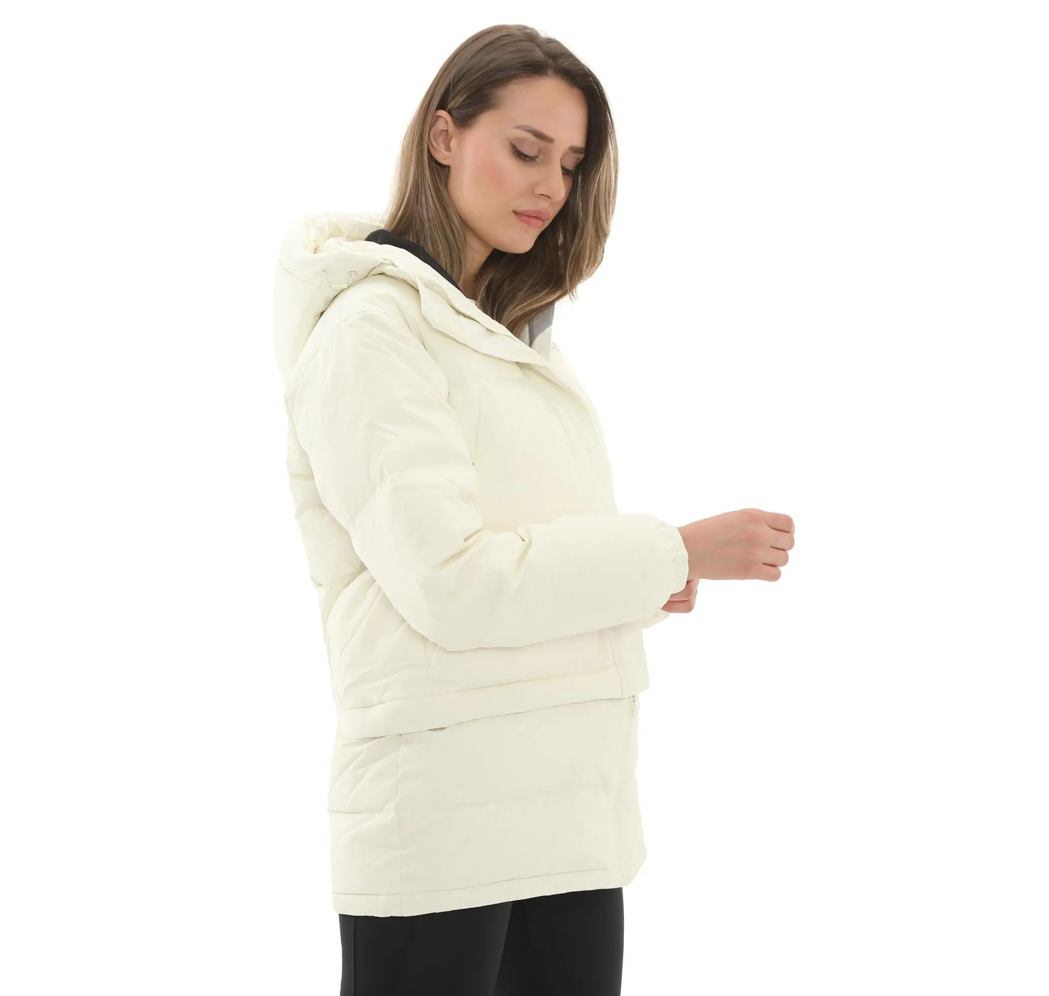 adidas adidas Terrex Xpl W Goose Jkt Kadın Mont Krem - 3