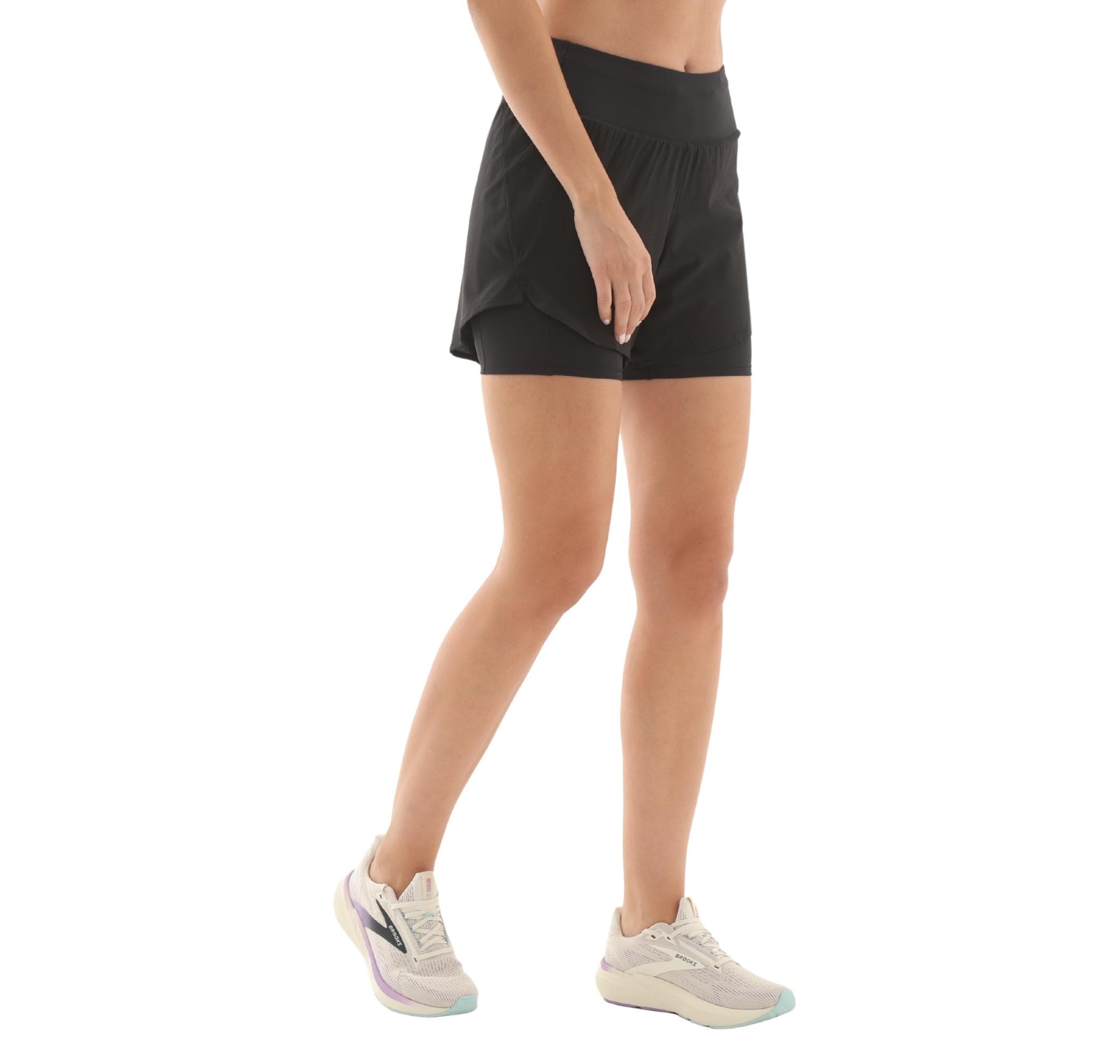 Brooks Brooks Chaser 5 2-In-1 Short 2.0 Kadın Şort Ve Kapri Siyah - 3