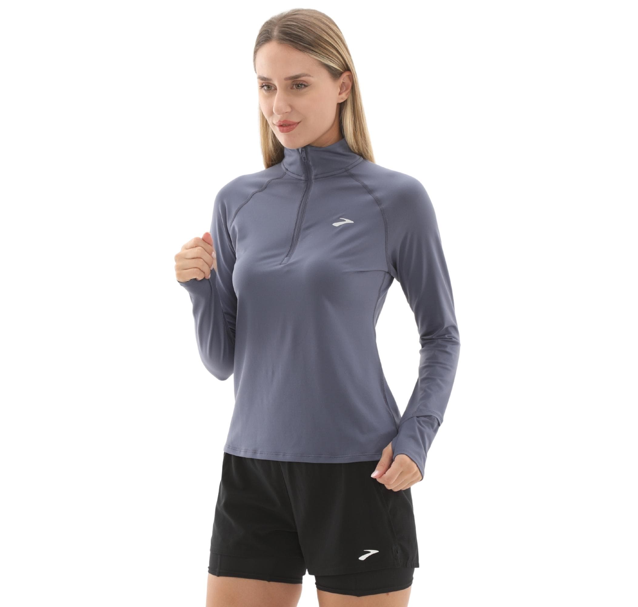 Brooks Brooks Dash 1-2 Zip 3.0 Kadın Sweatshirt Lacivert - 3