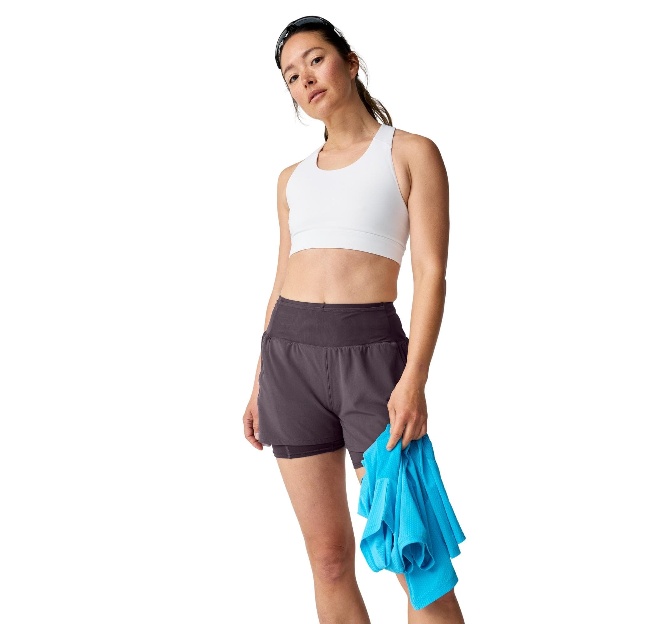 Brooks Brooks High Point 3 İnc 2-In-1 Short 2.0 Kadın Şort Ve Kapri Gri - 2