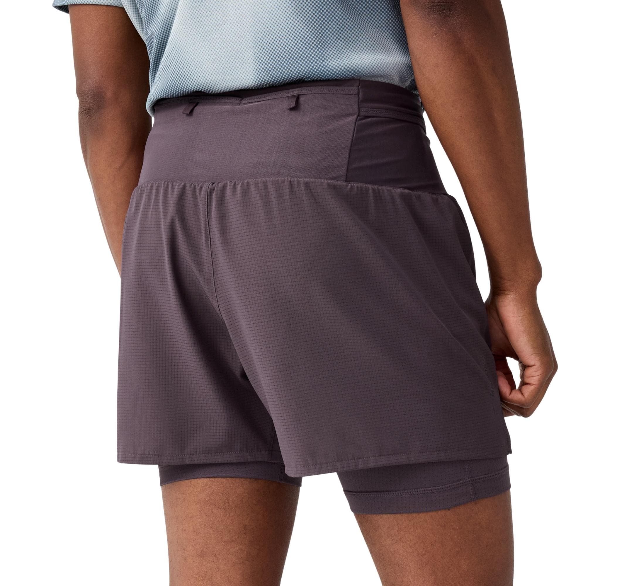 Brooks Brooks High Point 5 İnc 2-In-1 Short 2.0 Erkek Şort Ve Kapri Gri - 2