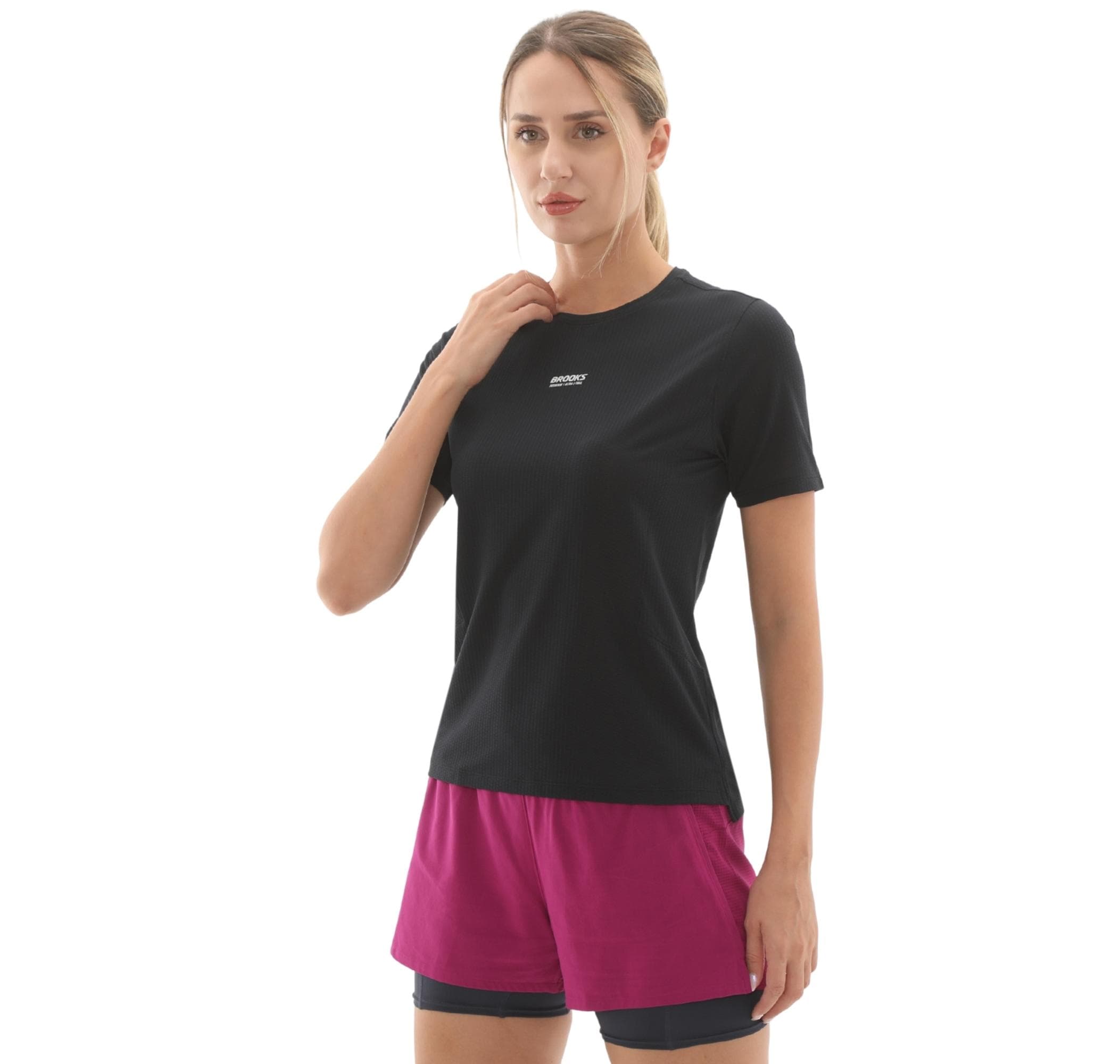 Brooks Brooks High Point Short Sleeve 2.0 Kadın T-Shirt Siyah - 2