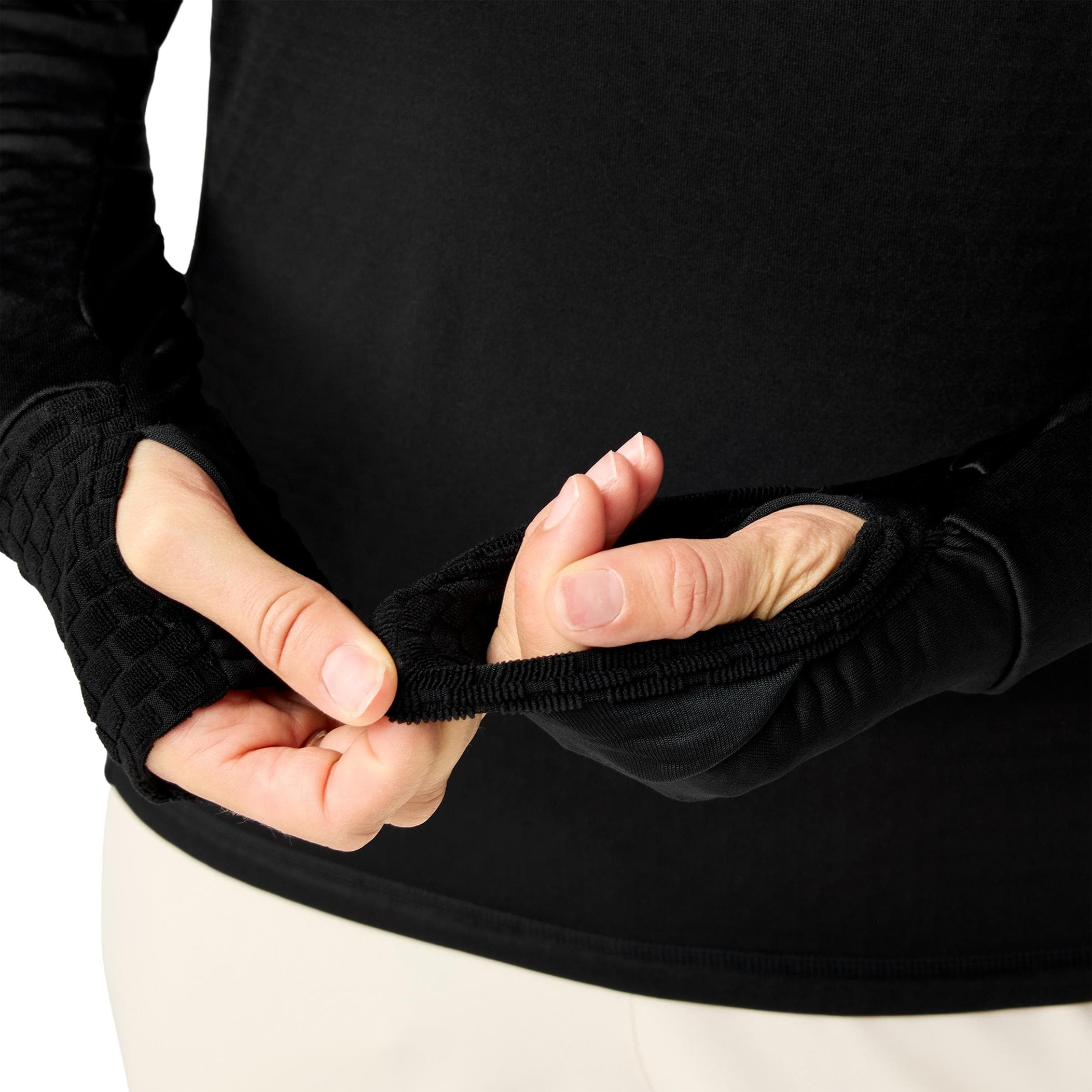 Brooks Brooks Momentum Thermal 1-4 Zip Kadın Sweatshirt Siyah - 3