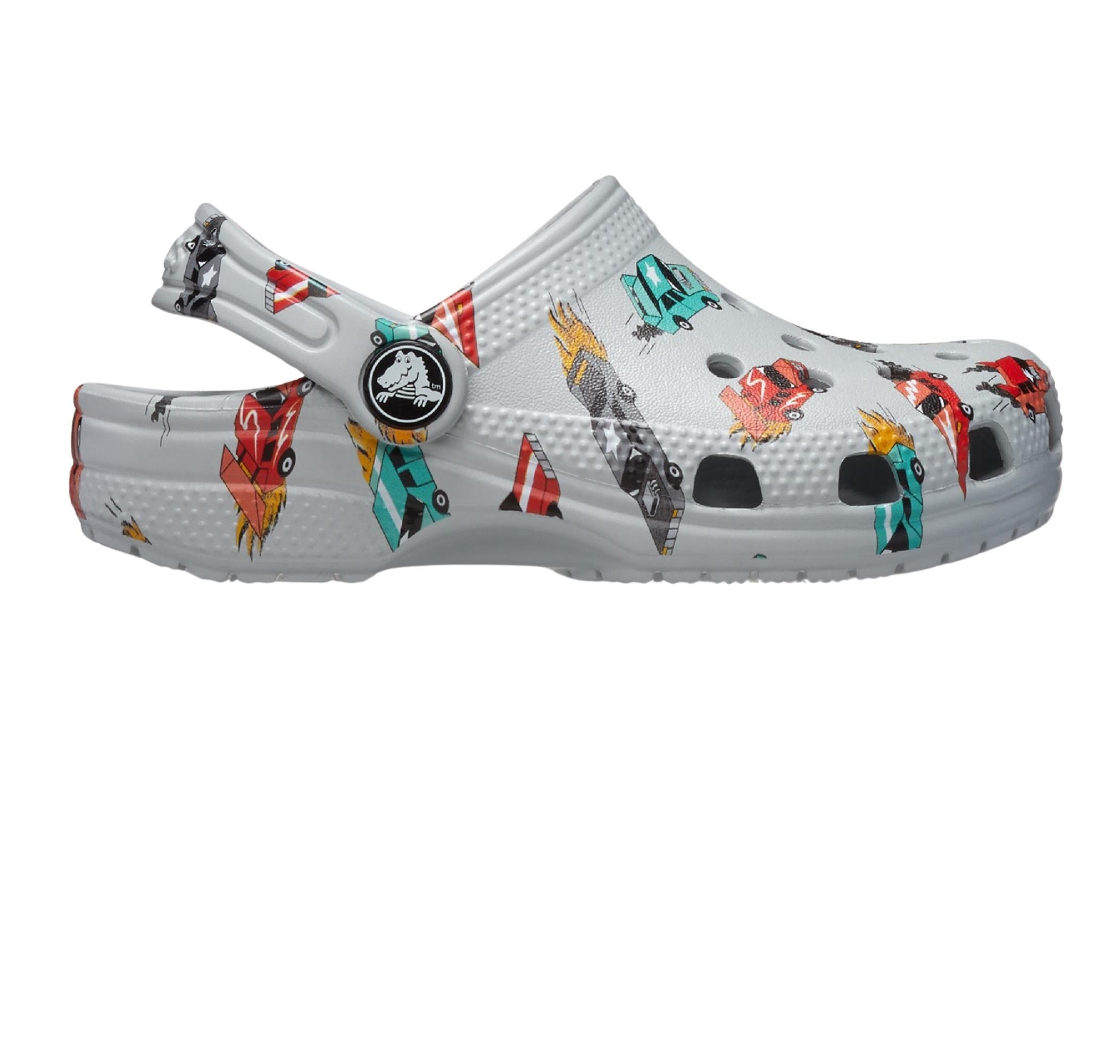 Crocs Crocs Classic Race Cars Graphic Cg T Çocuk Terlik Gri - 2