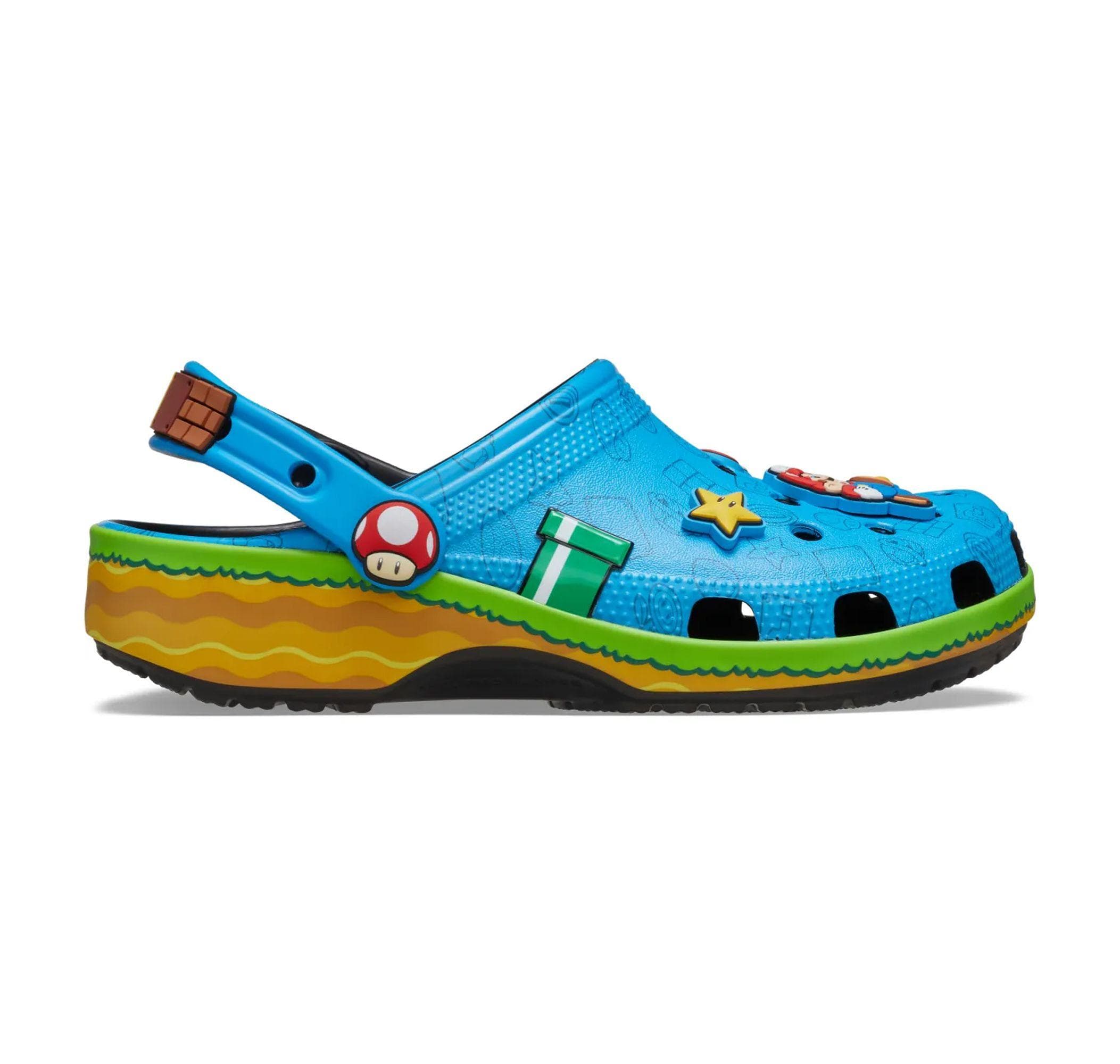 Crocs Crocs Super Mario Core Cls Clg K Çocuk Terlik Mavi