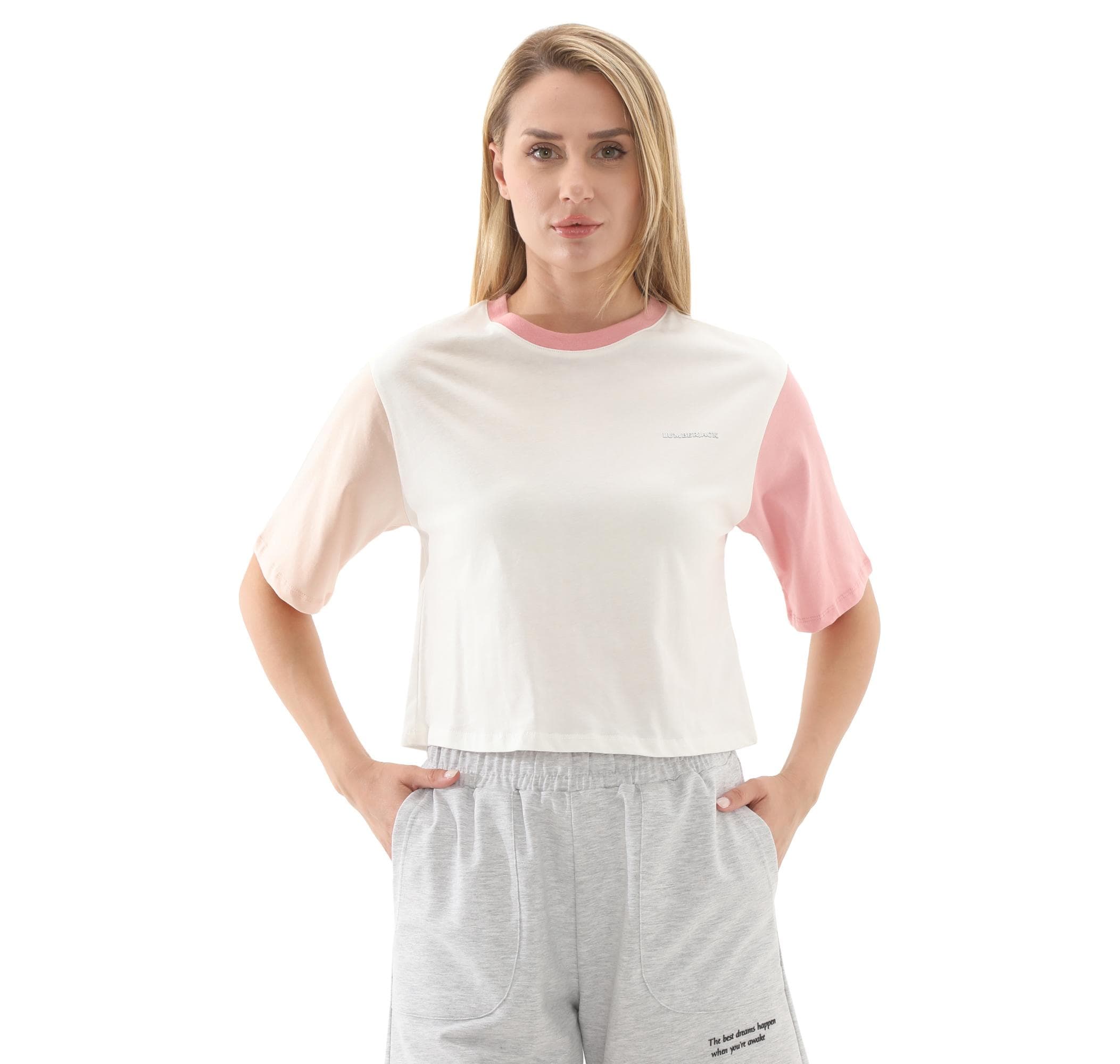 Lumberjack Lumberjack 5M Wl Annabel 11Ck1235 4Fx Kadın T-Shirt Beyaz