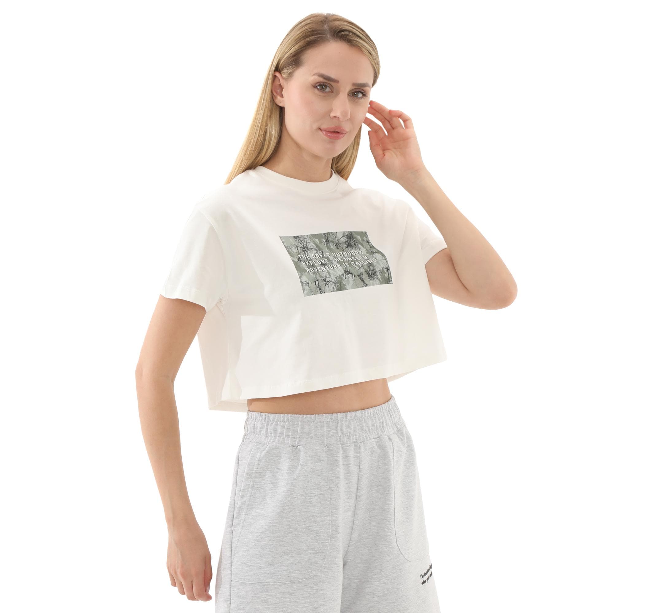 Lumberjack Lumberjack 5M Wl Rena 11Outss25105 5Fx Kadın T-Shirt Beyaz - 3