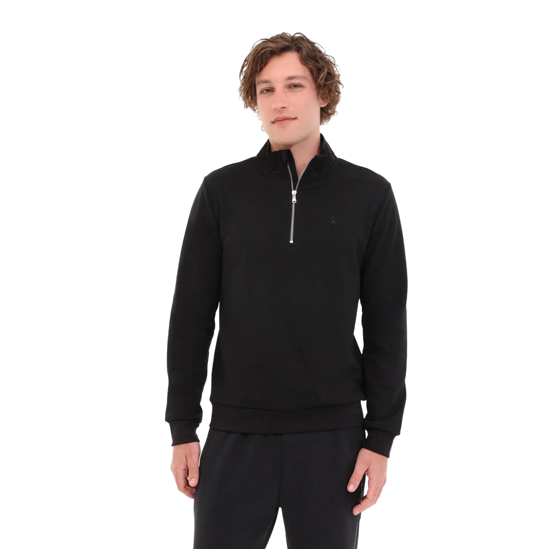 Lumberjack Lumberjack 6W Mb Bs47 Hzıp Sw 6Pr Erkek Sweatshirt Siyah