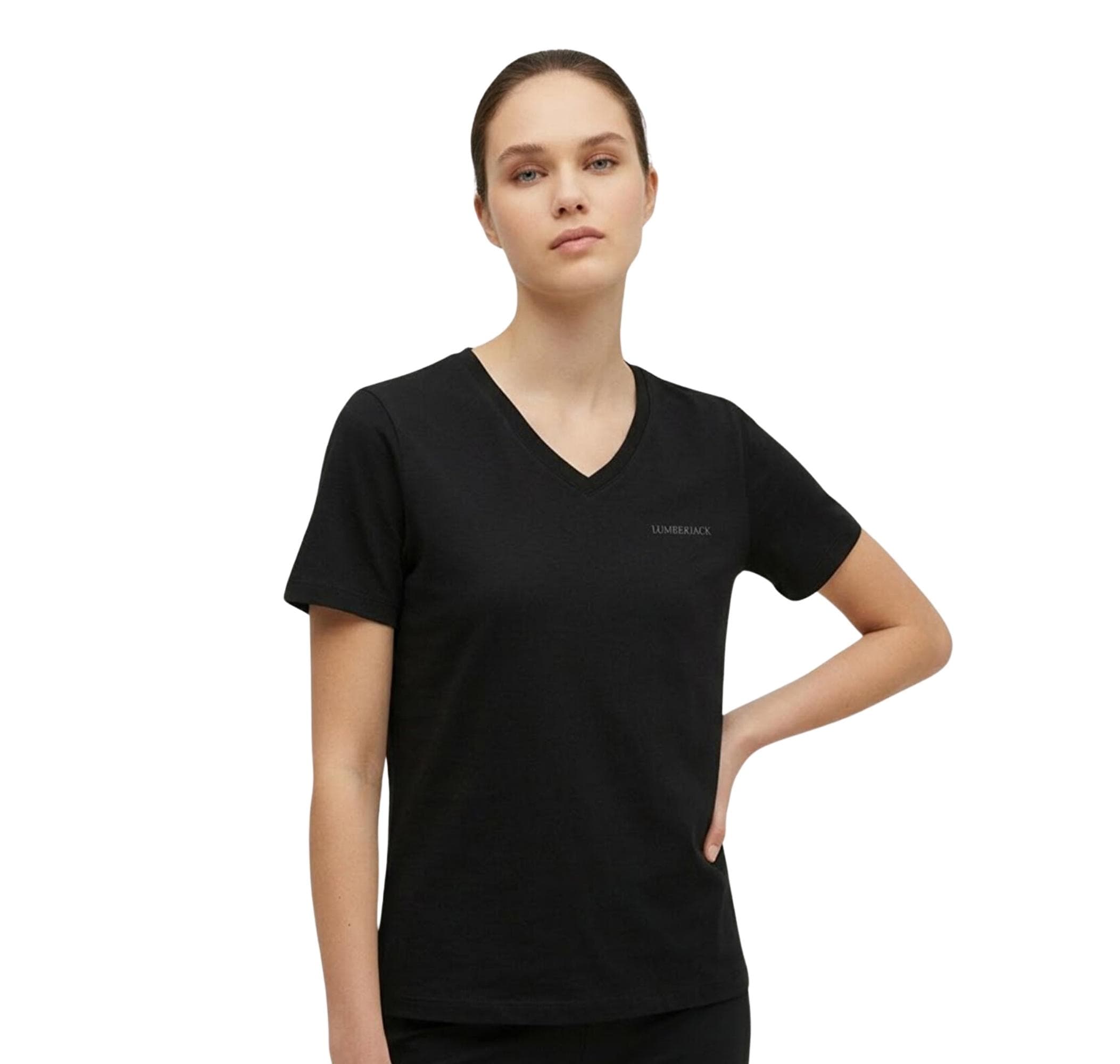 Lumberjack Lumberjack Wb 11Ct126 6Fx Kadın T-Shirt Siyah