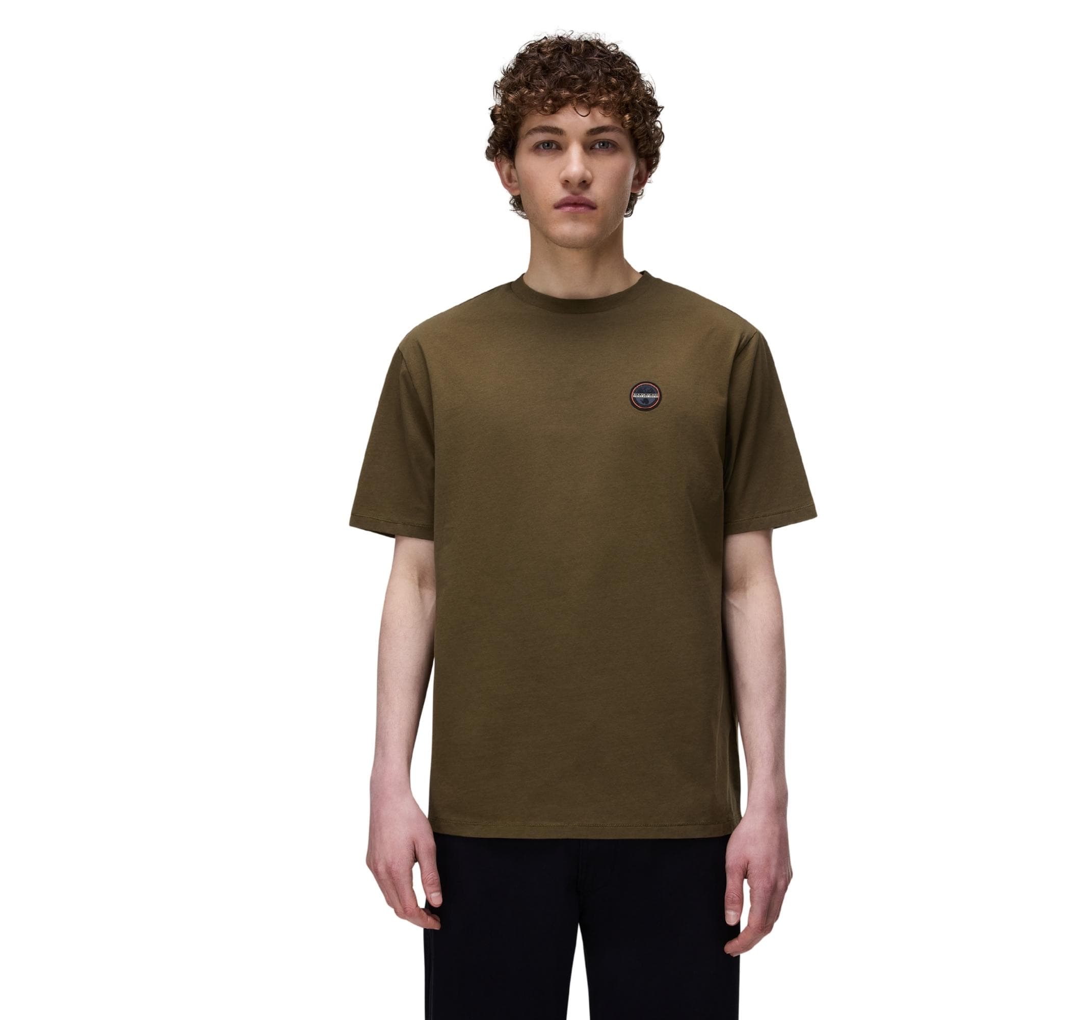 Napapijri Napapijri S-Badge Ss 1 Erkek T-Shirt Yeşil