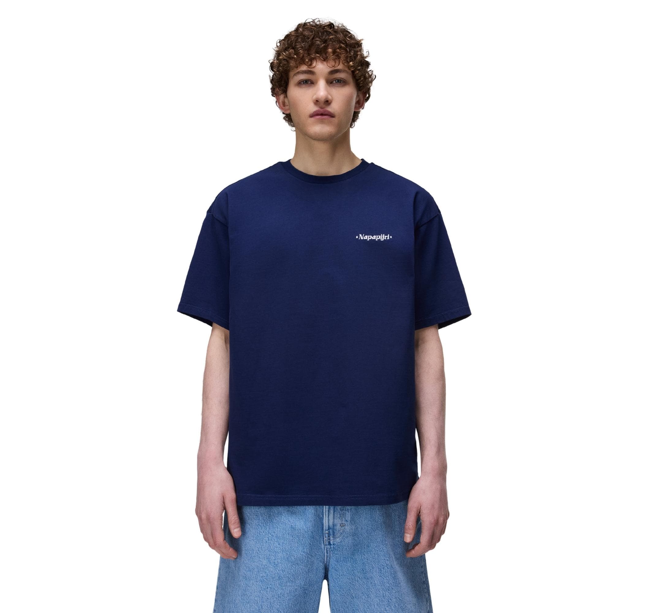 Napapijri Napapijri S-Fluorıte Ss Erkek T-Shirt Lacivert