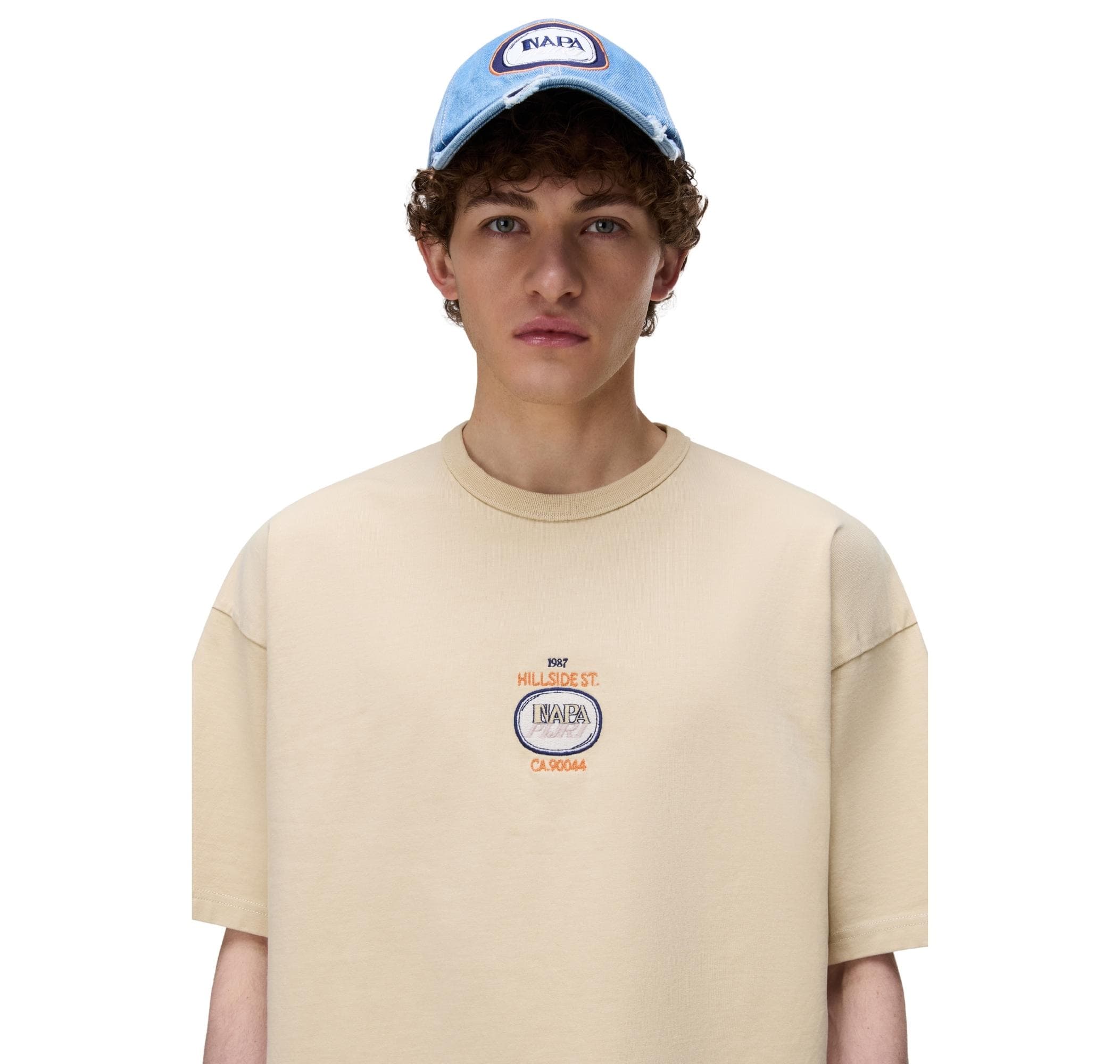 Napapijri Napapijri S-Krous Ss Erkek T-Shirt Bej - 3