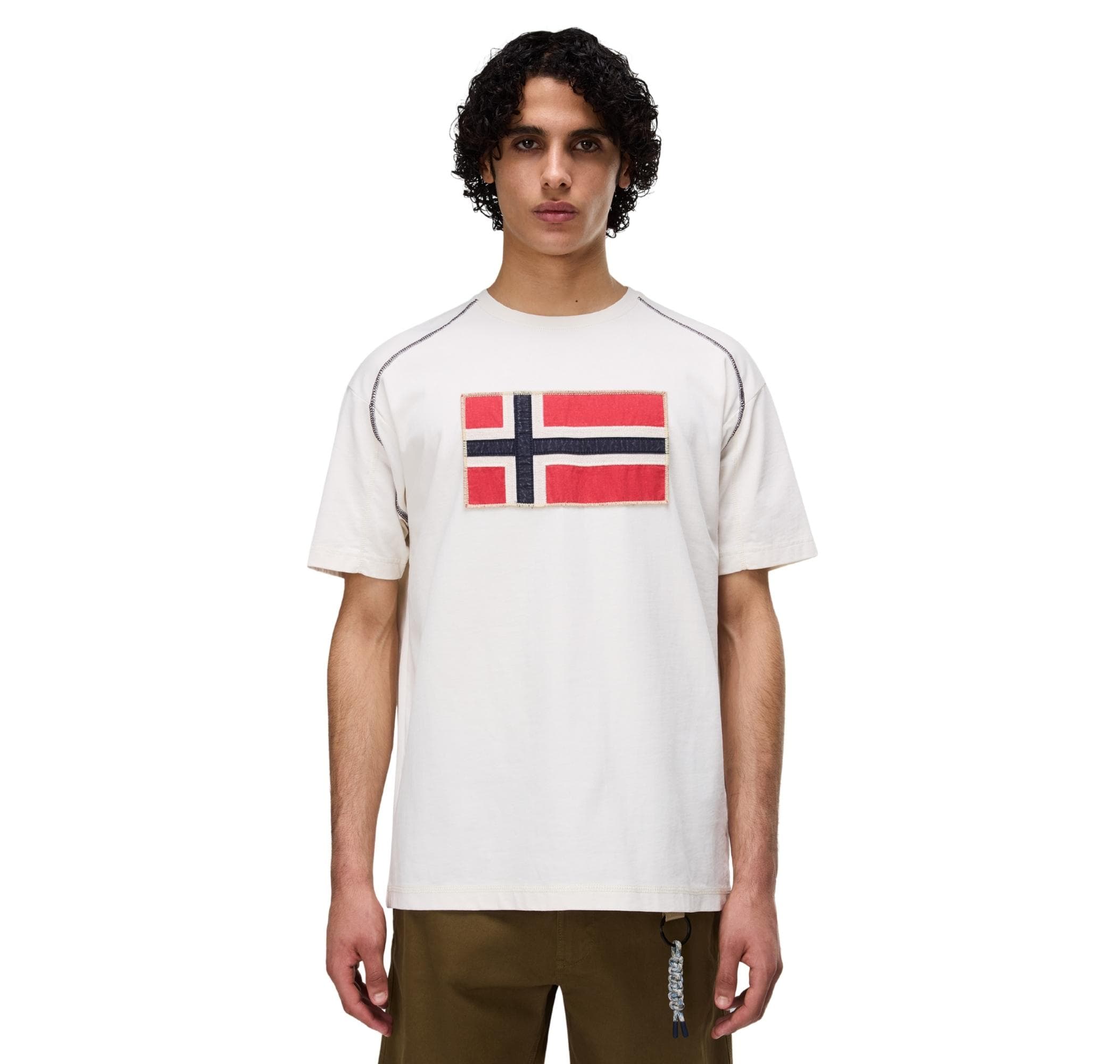 Napapijri Napapijri S-Reflect Ss Erkek T-Shirt Beyaz