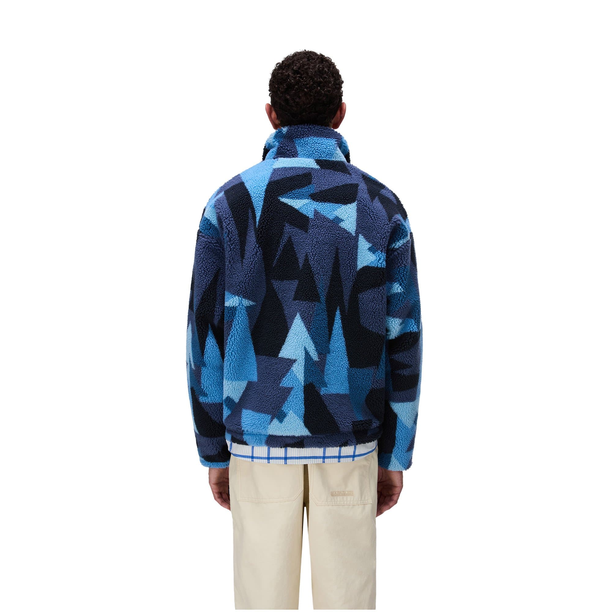 Napapijri Napapijri T-Fleece Fz Erkek Mont Mavi - 4
