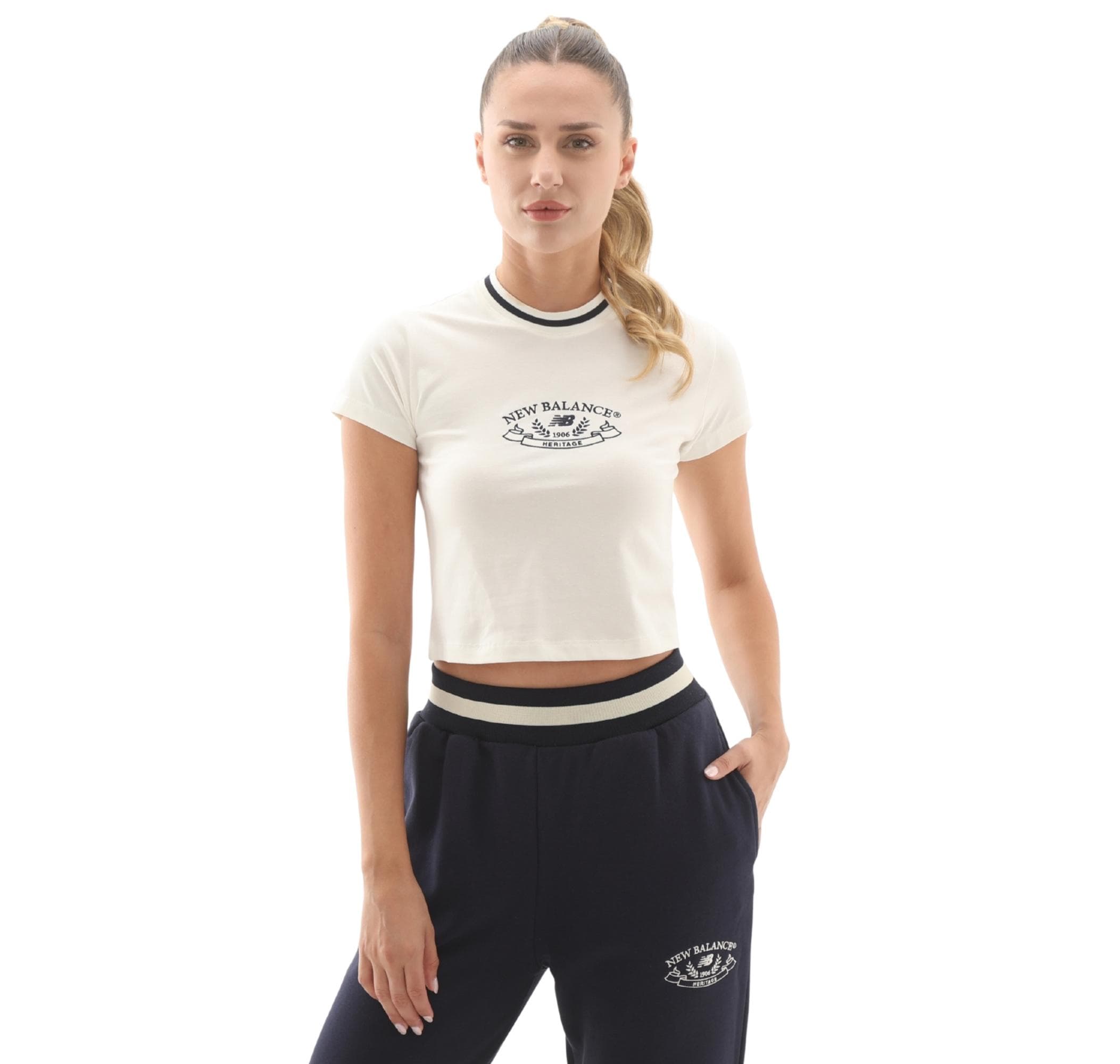 New Balance New Balance 3501 Kadın T-Shirt Beyaz