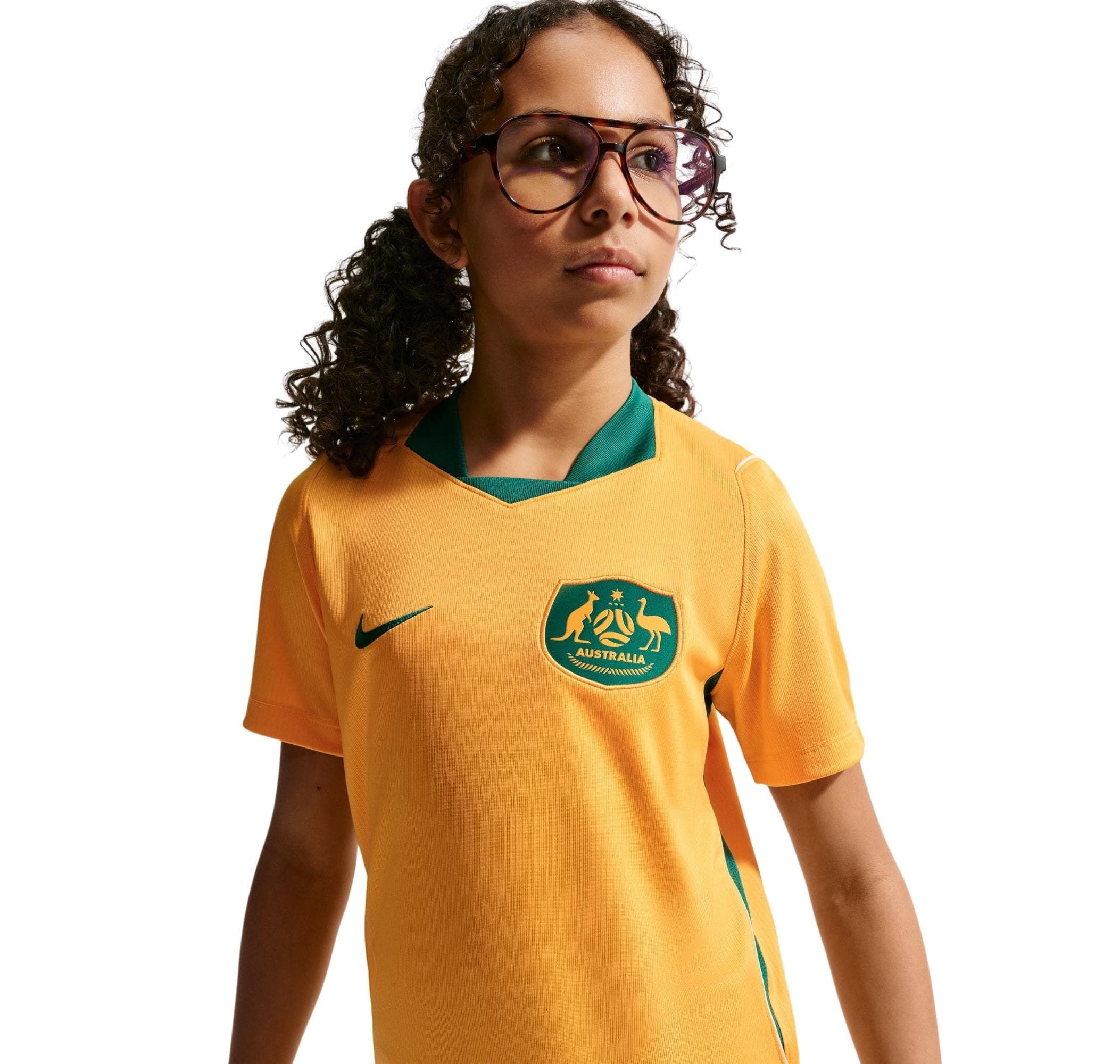 Nike Nike Avustralya İç Saha Çocuk Forması Sarı - 4