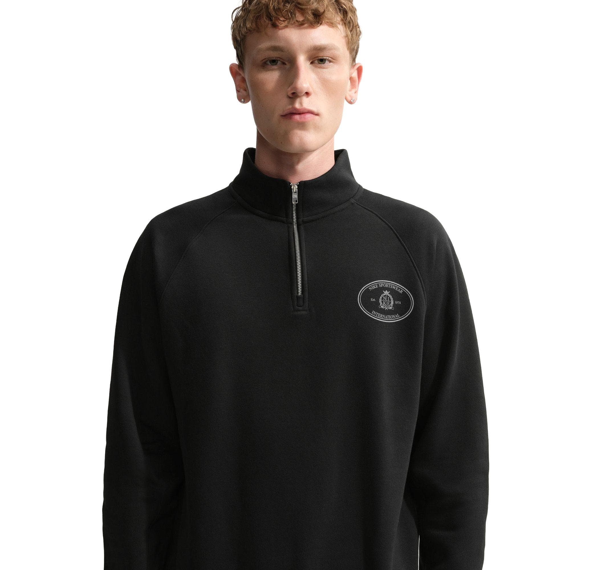 Nike Nike Club Erkek Sweatshirt Siyah - 3