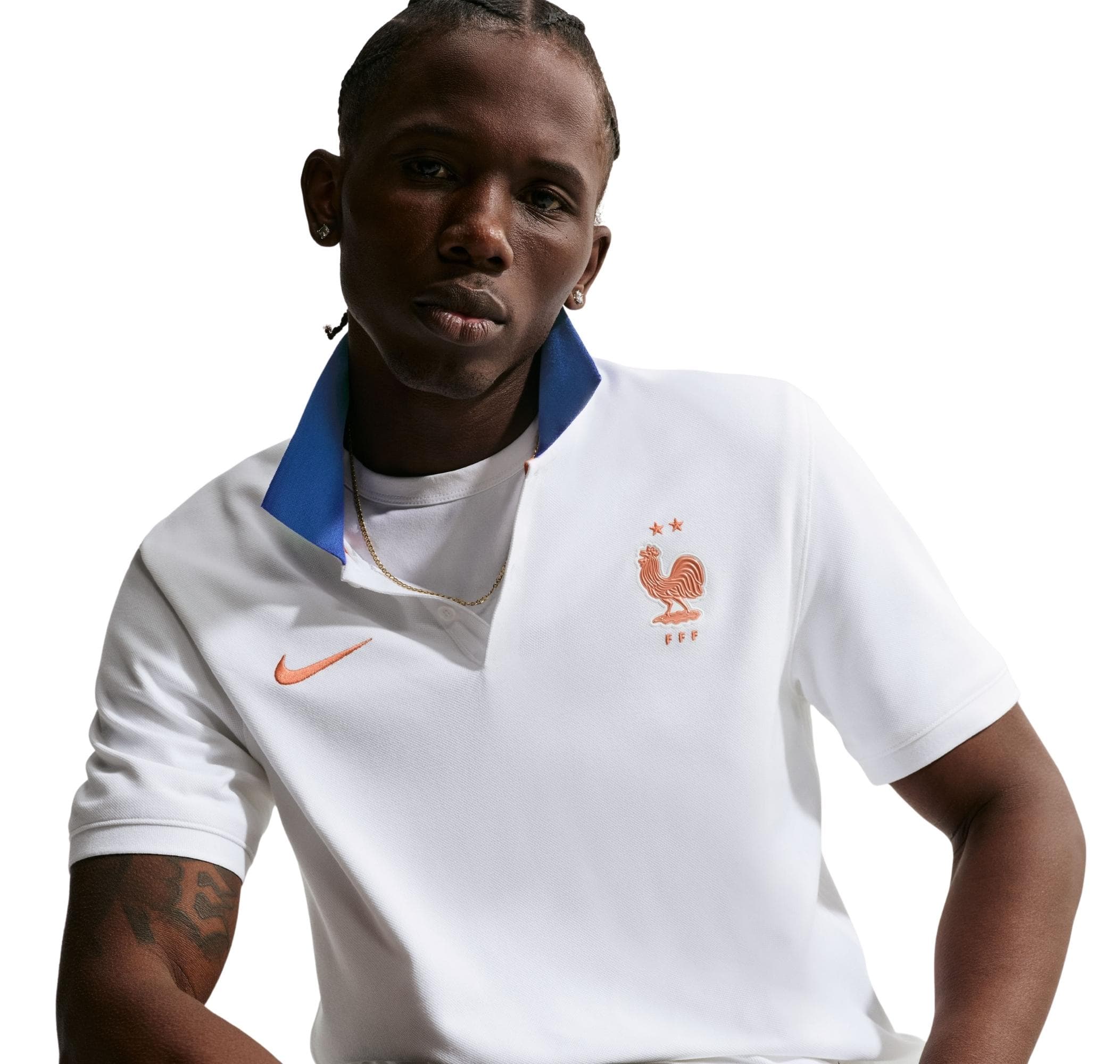 Nike Nike Fransa Fff Polo Df 2.0 Erkek T-Shirt Beyaz - 4