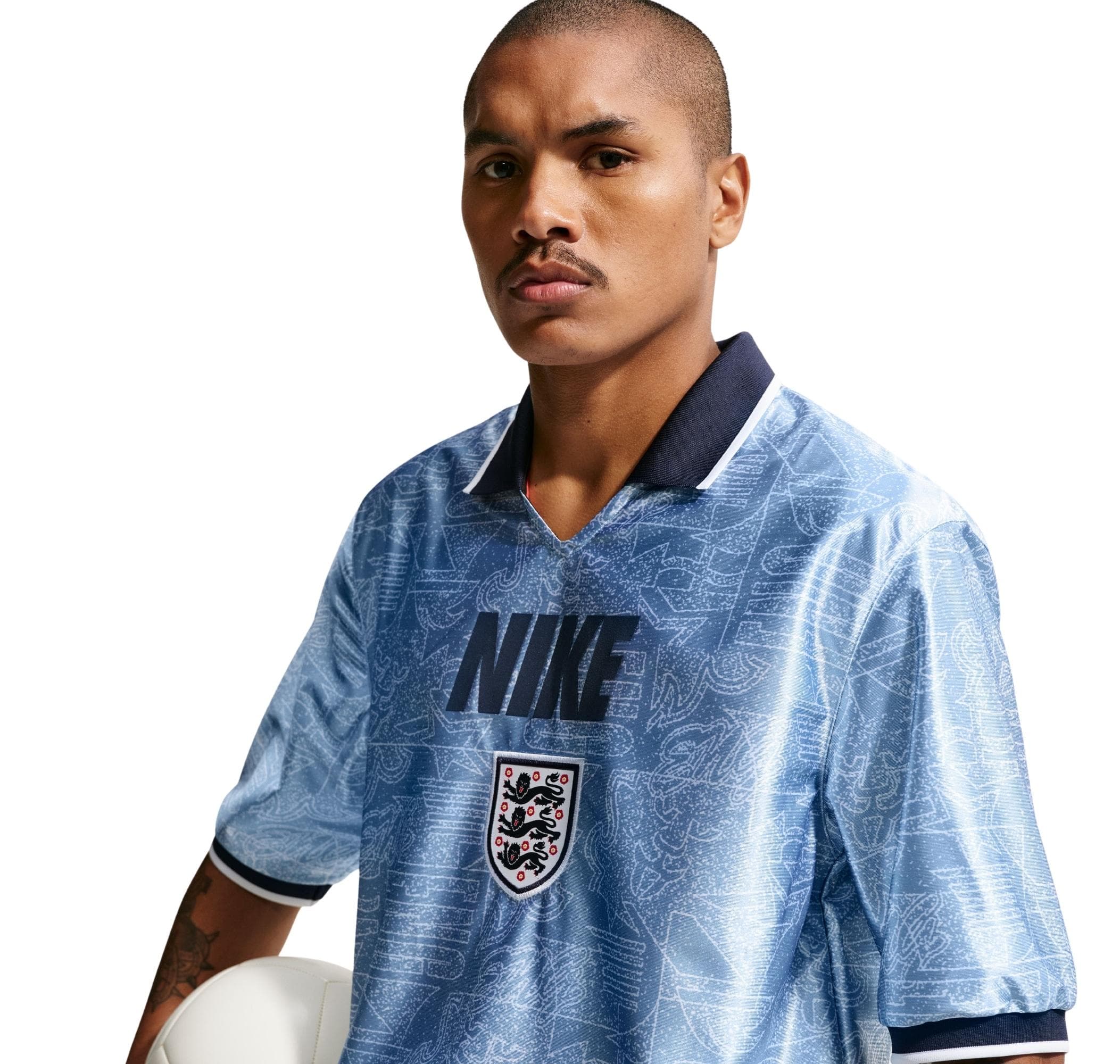 Nike Nike İngiltere England Energy Top Ss Erkek T-Shirt Mavi - 3