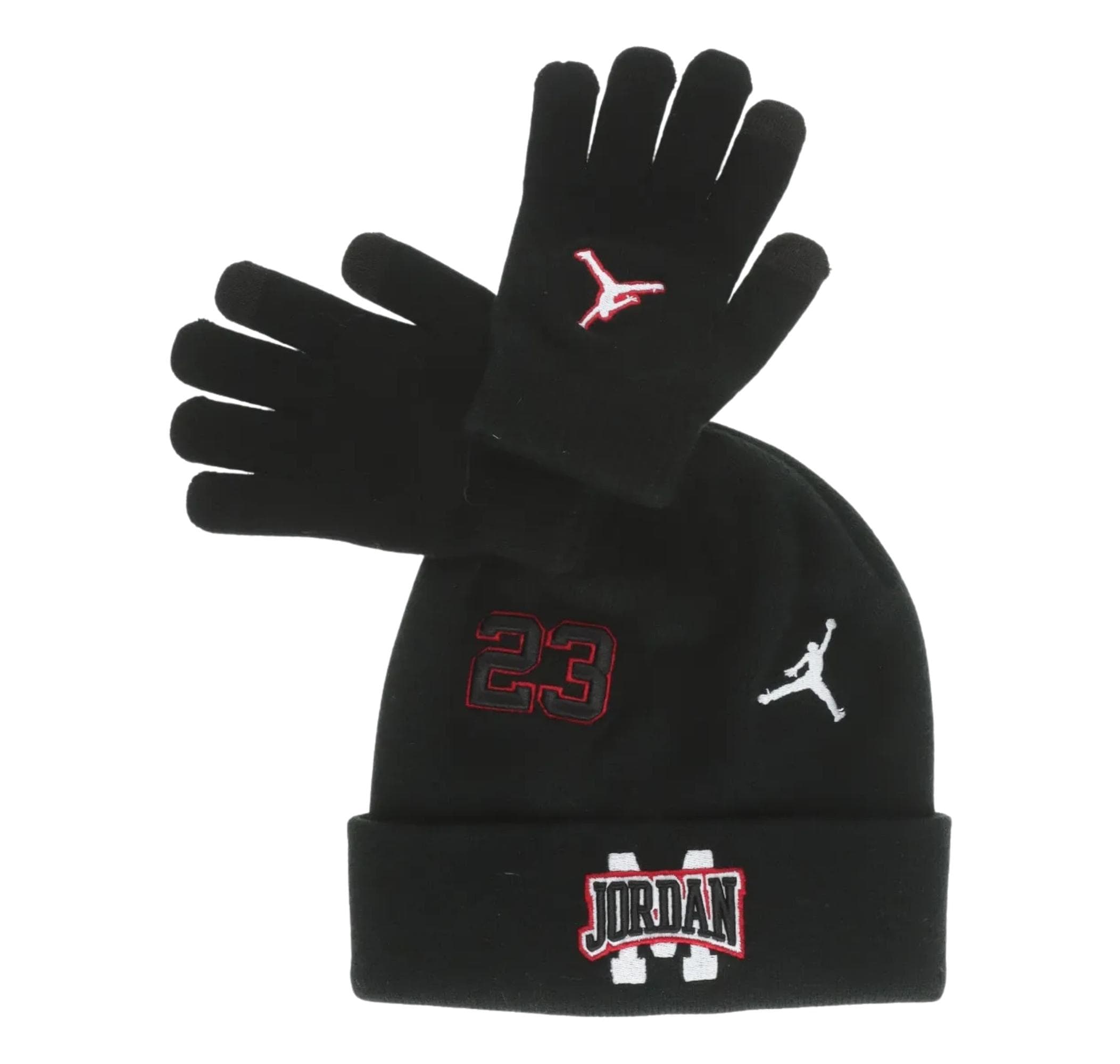Jordan Nike Jan Jordan Patch Beanıe Set Çocuk Siyah