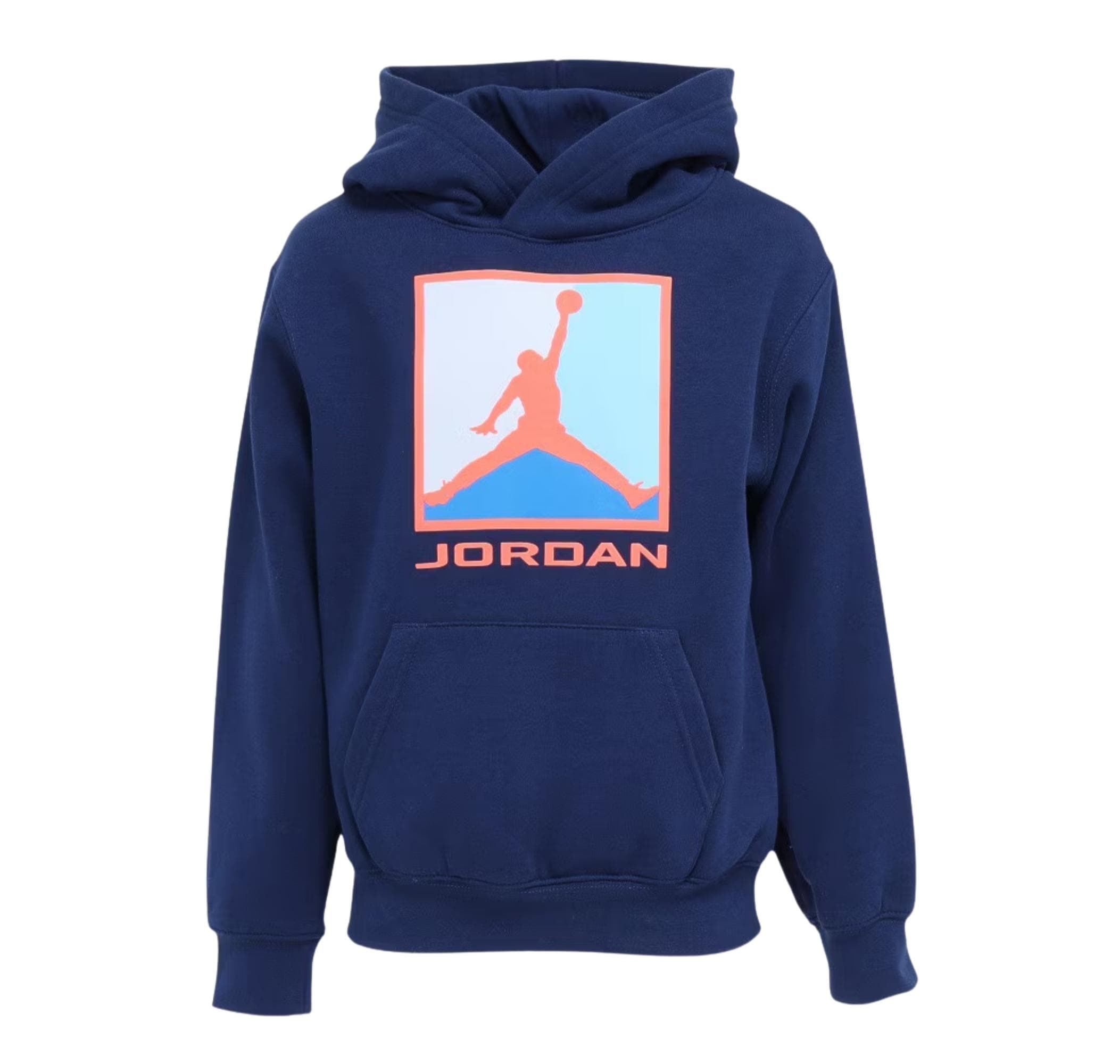 Jordan Nike Jdb Mj Ess Flc Baselıne Po Çocuk Sweatshirt Lacivert