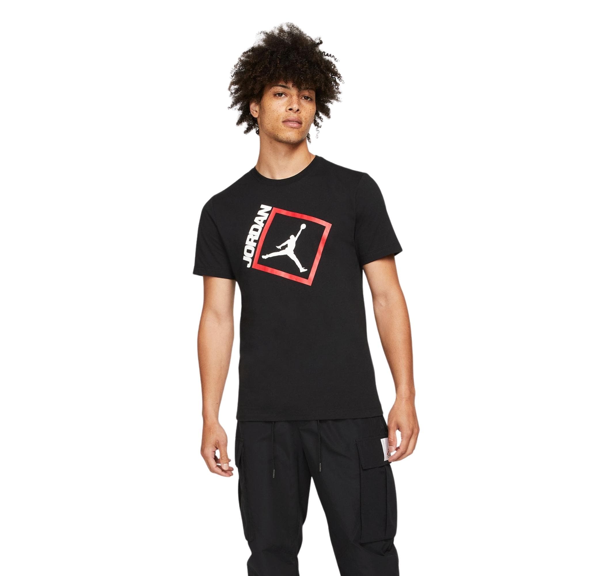 Jordan Nike Jordan Jumpman Box Erkek T-Shirt Siyah - 2
