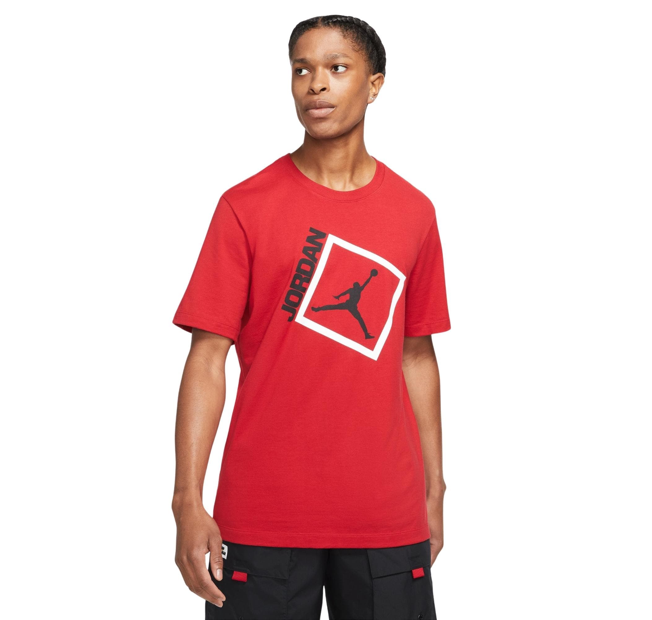 Jordan Nike Jordan Jumpman Box Erkek T-Shirt Kırmızı