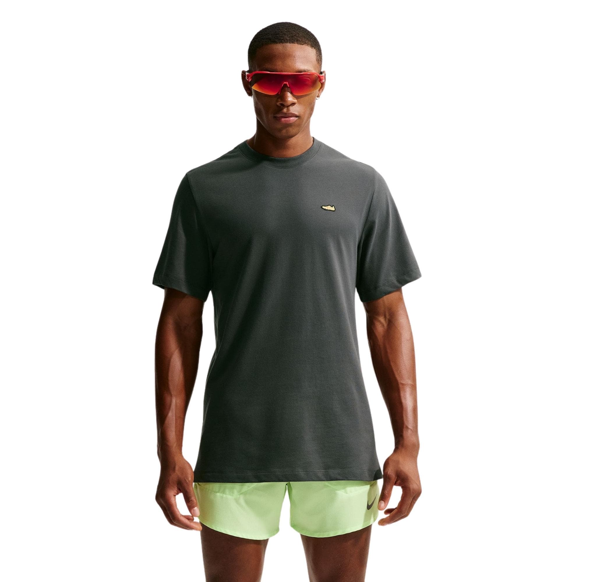 Nike Nike M Nk Df Tee Std Retro Run Nrg Erkek T-Shirt Gri