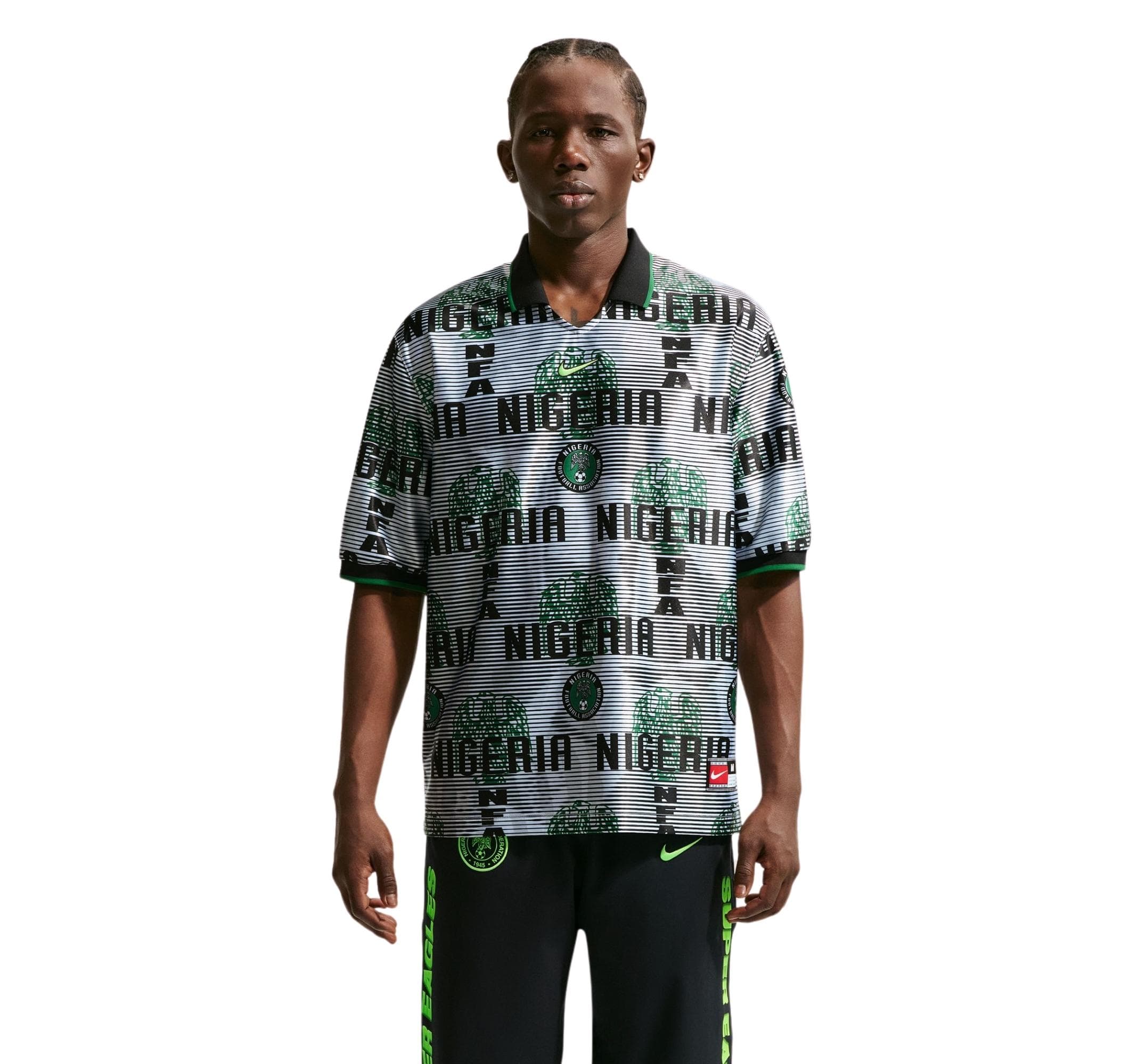 Nike Nike Nijerya Energy Top Ss Erkek Forması Gri