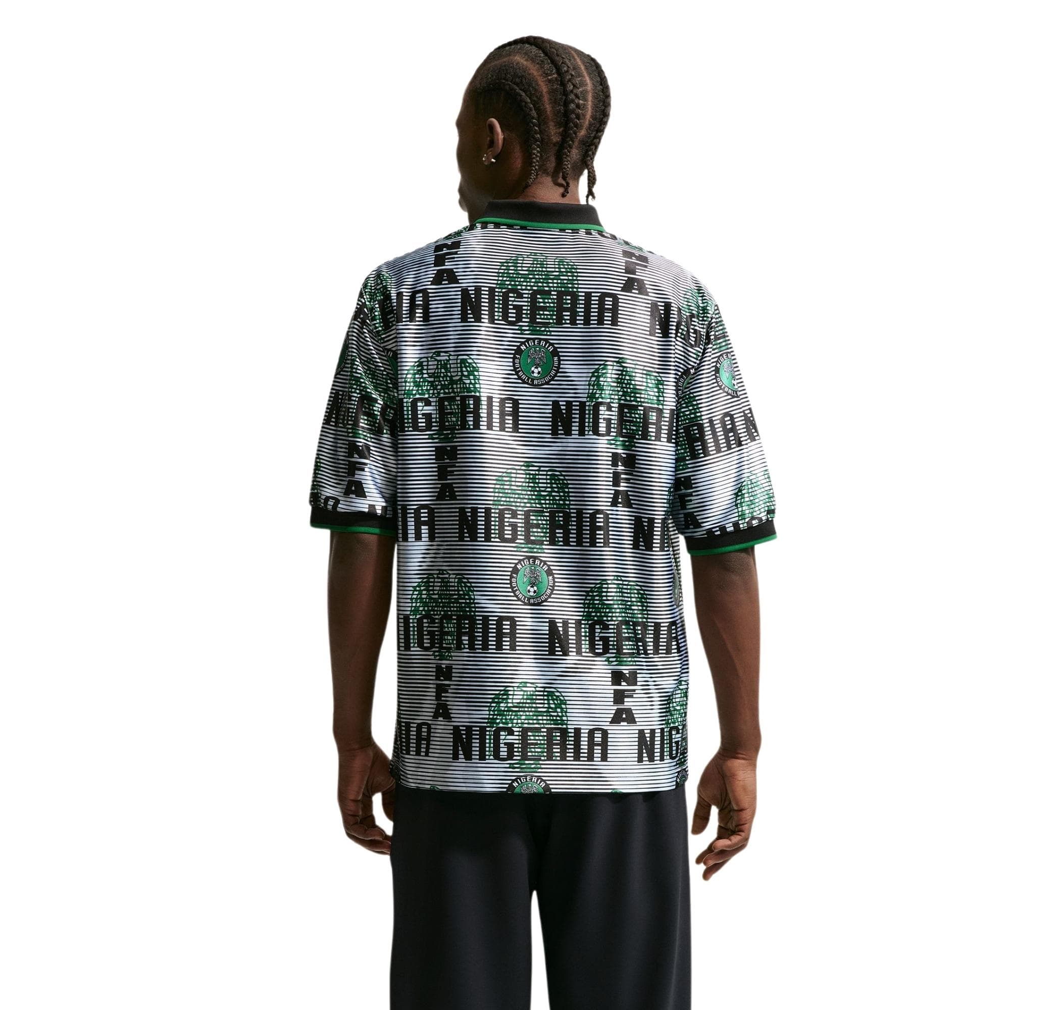 Nike Nike Nijerya Energy Top Ss Erkek Forması Gri - 2