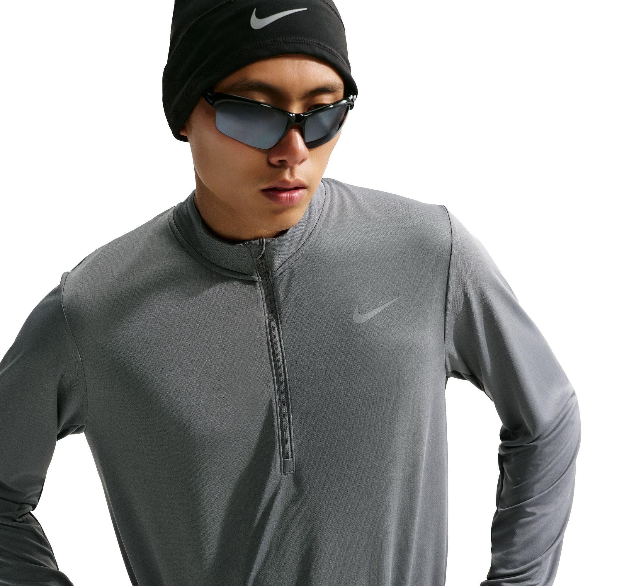 Nike Nike Pacer Top Hz Erkek Sweatshirt Gri - 5
