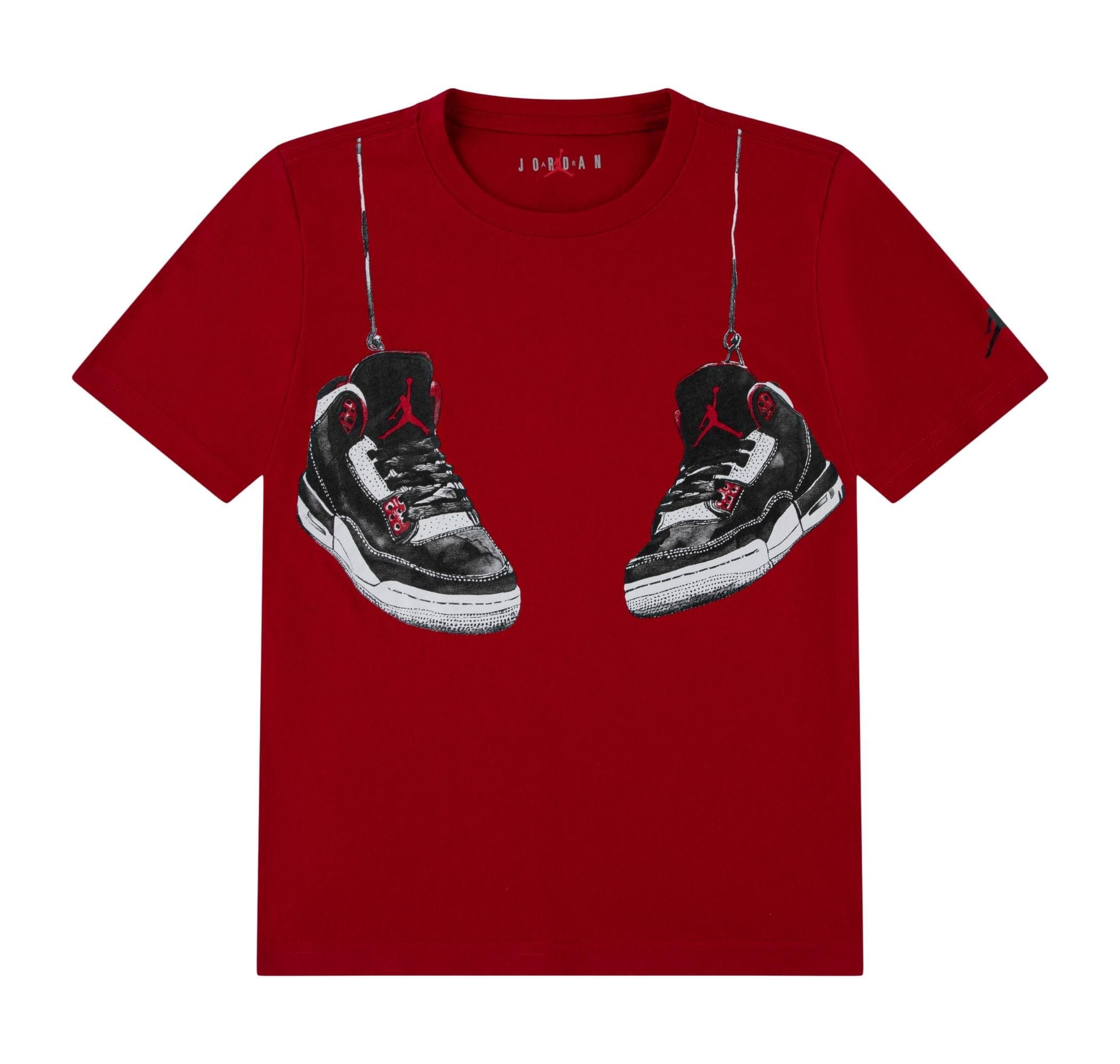 Jordan Nike Performans Jdb Aj3 Shoe Strıngs Çocuk T-Shirt Kırmızı