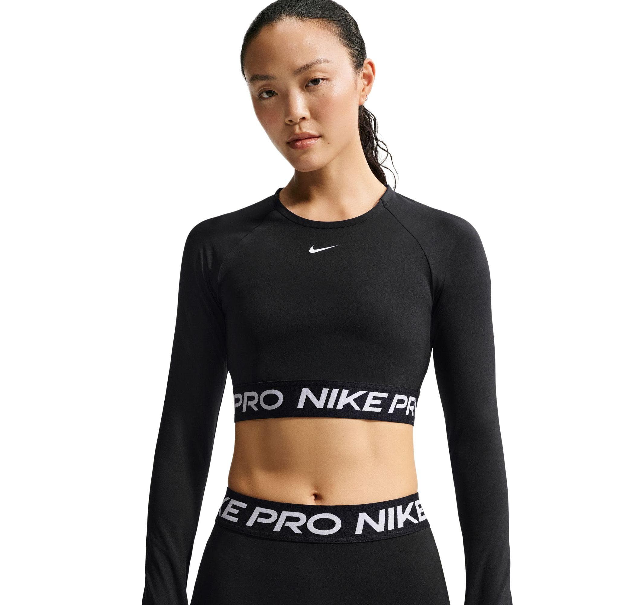 Nike Nike Pro Kadın Sweatshirt Siyah - 3