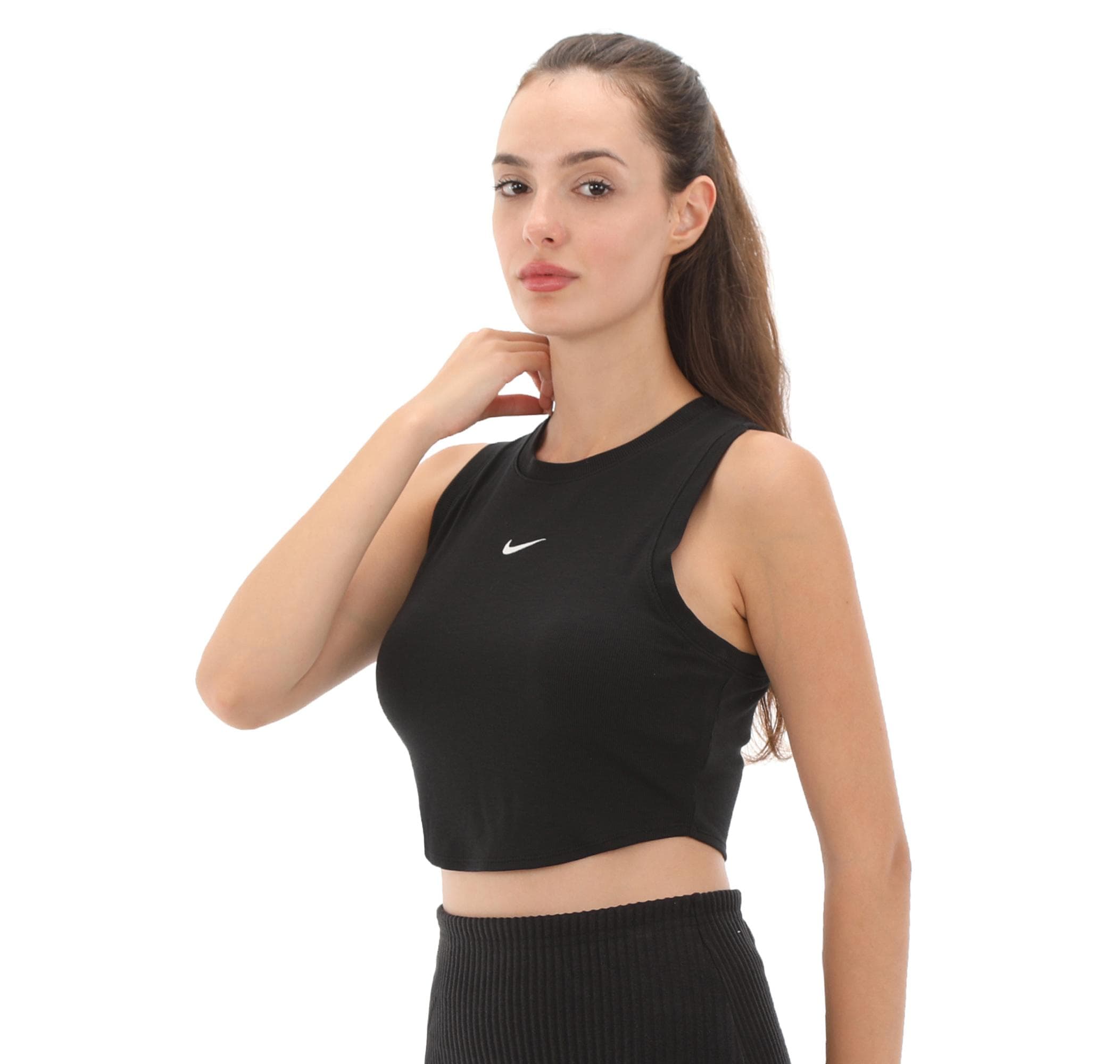 Nike Nike Sportswear Chill Knit Kadın T-Shirt Siyah - 2