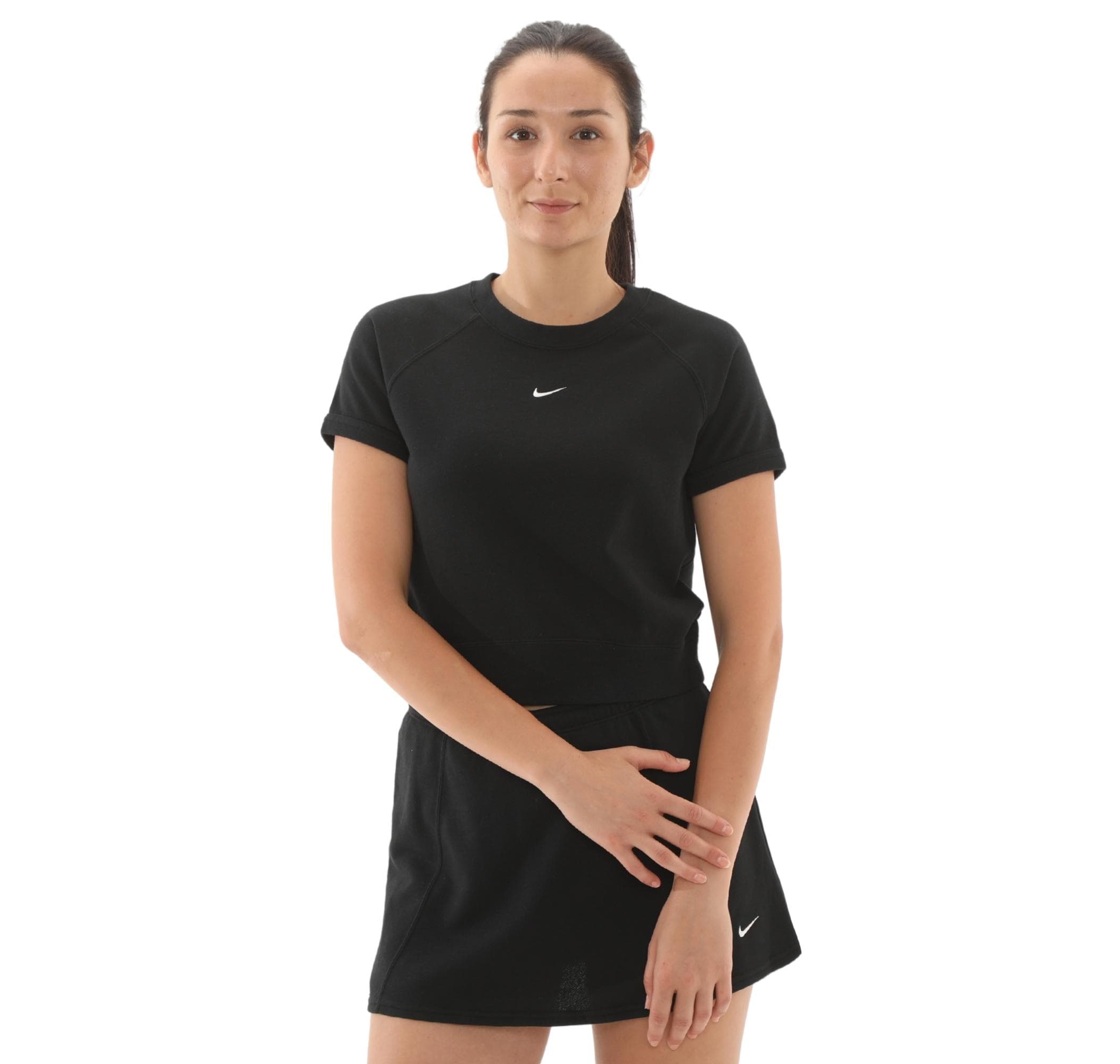 Nike Nike Sportswear Chill Terry Kadın T-Shirt Siyah