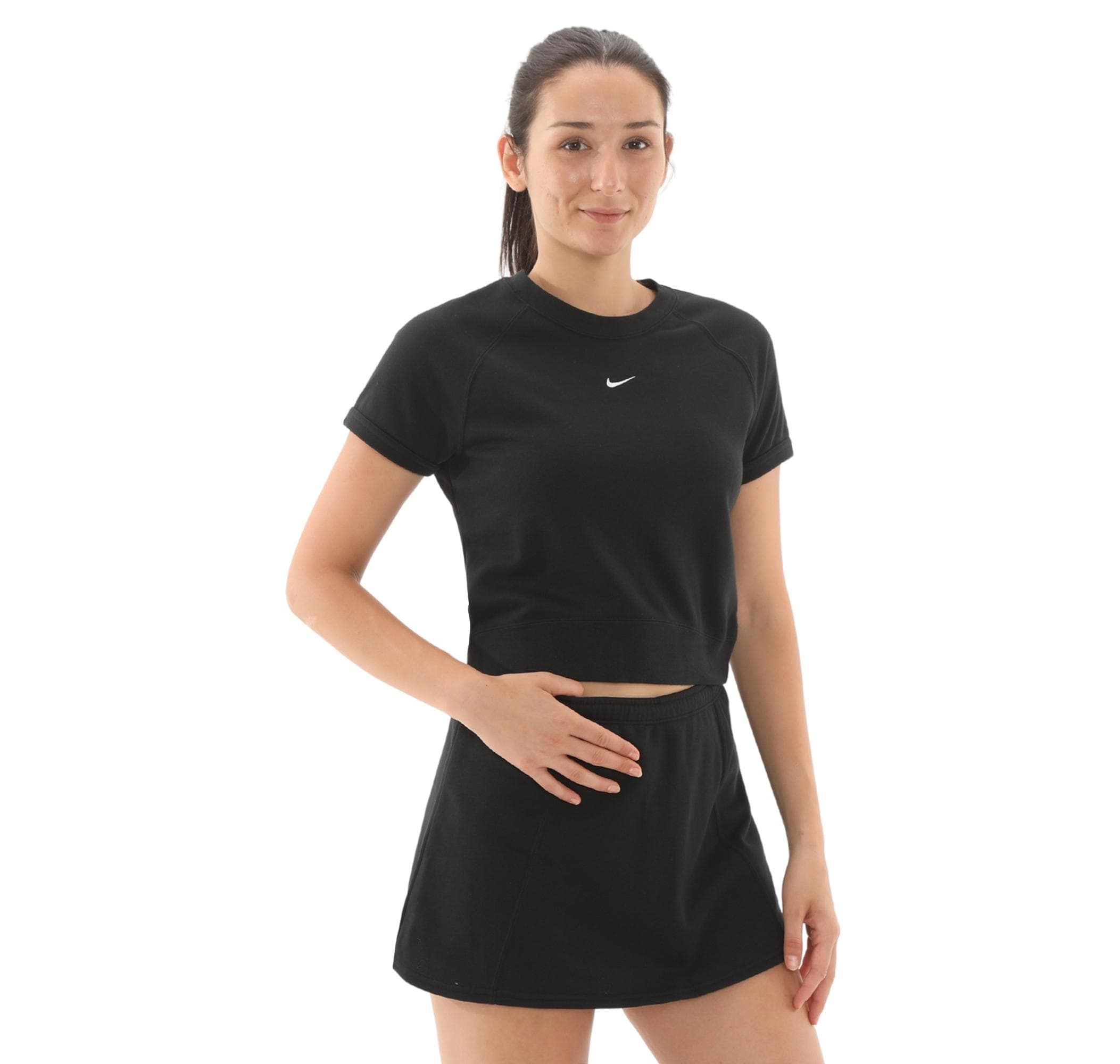Nike Nike Sportswear Chill Terry Kadın T-Shirt Siyah - 3
